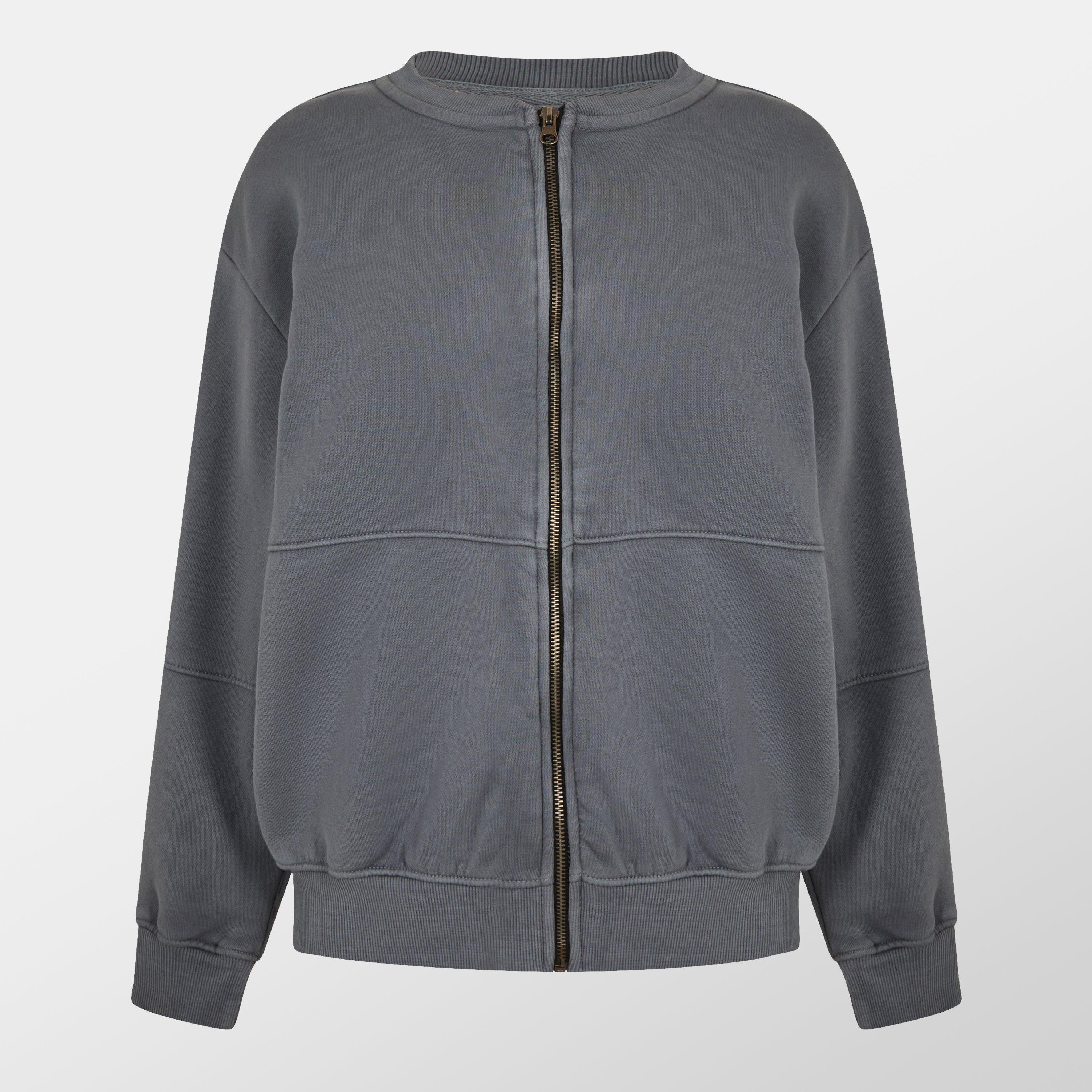 Missy Empire Bomber Jacket Sweatshirt Womens