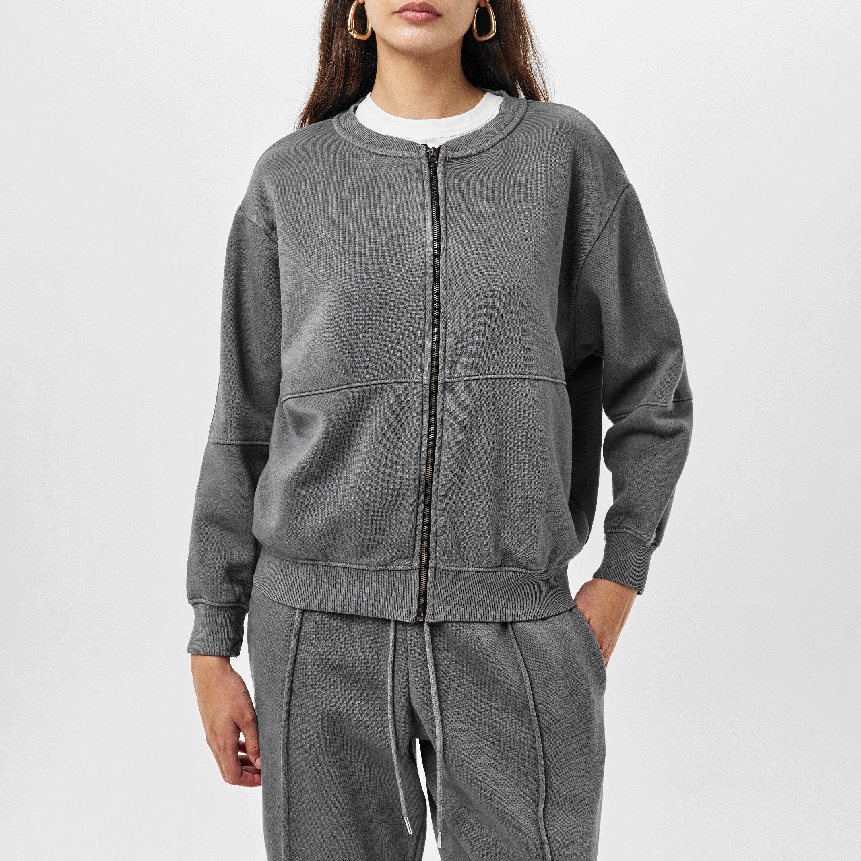 Carbon vegetal - Missy Empire - Bomber Jacket Sweatshirt Womens - 3