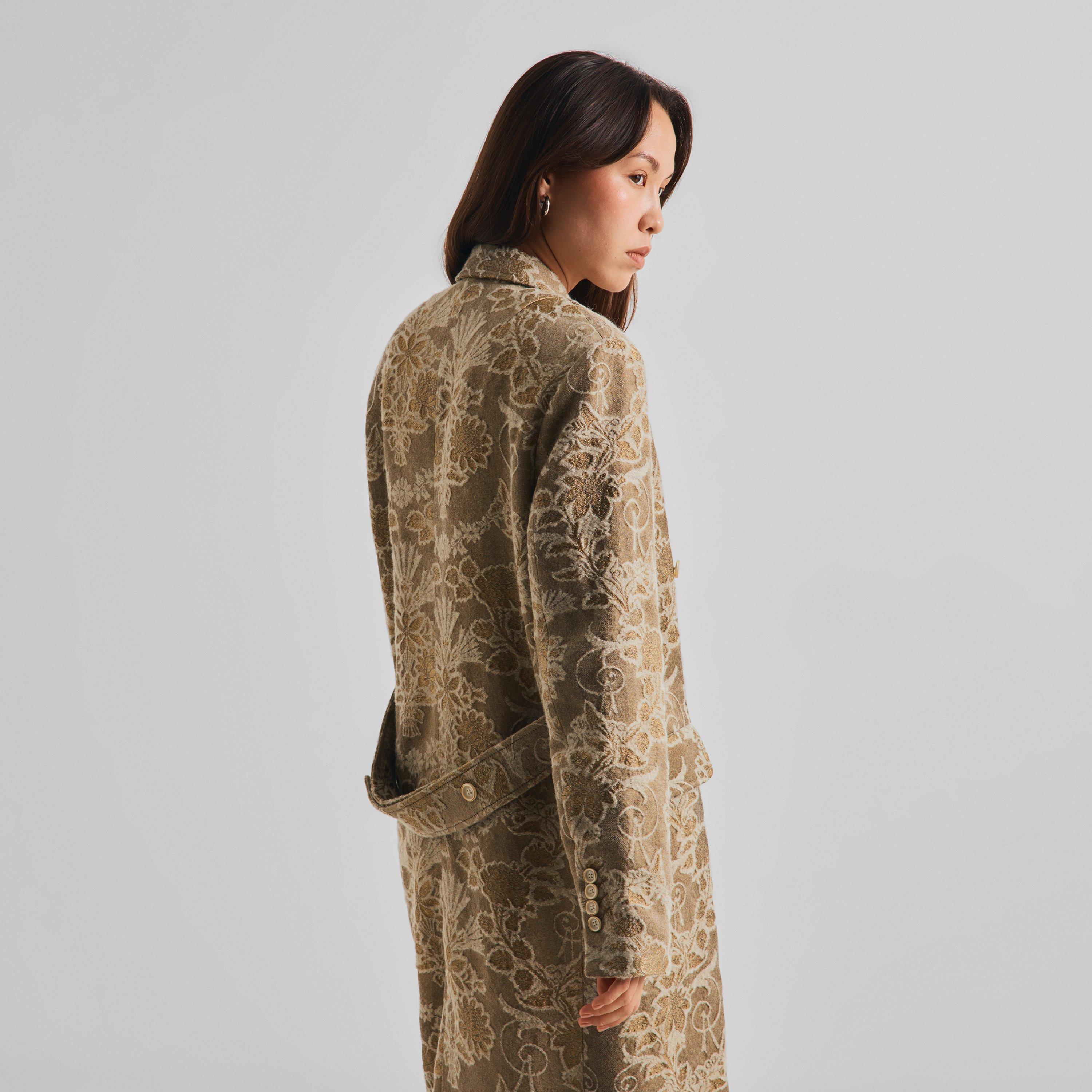 Tan - Uma Wang - Women's Camelot Wool Overcoat - 4