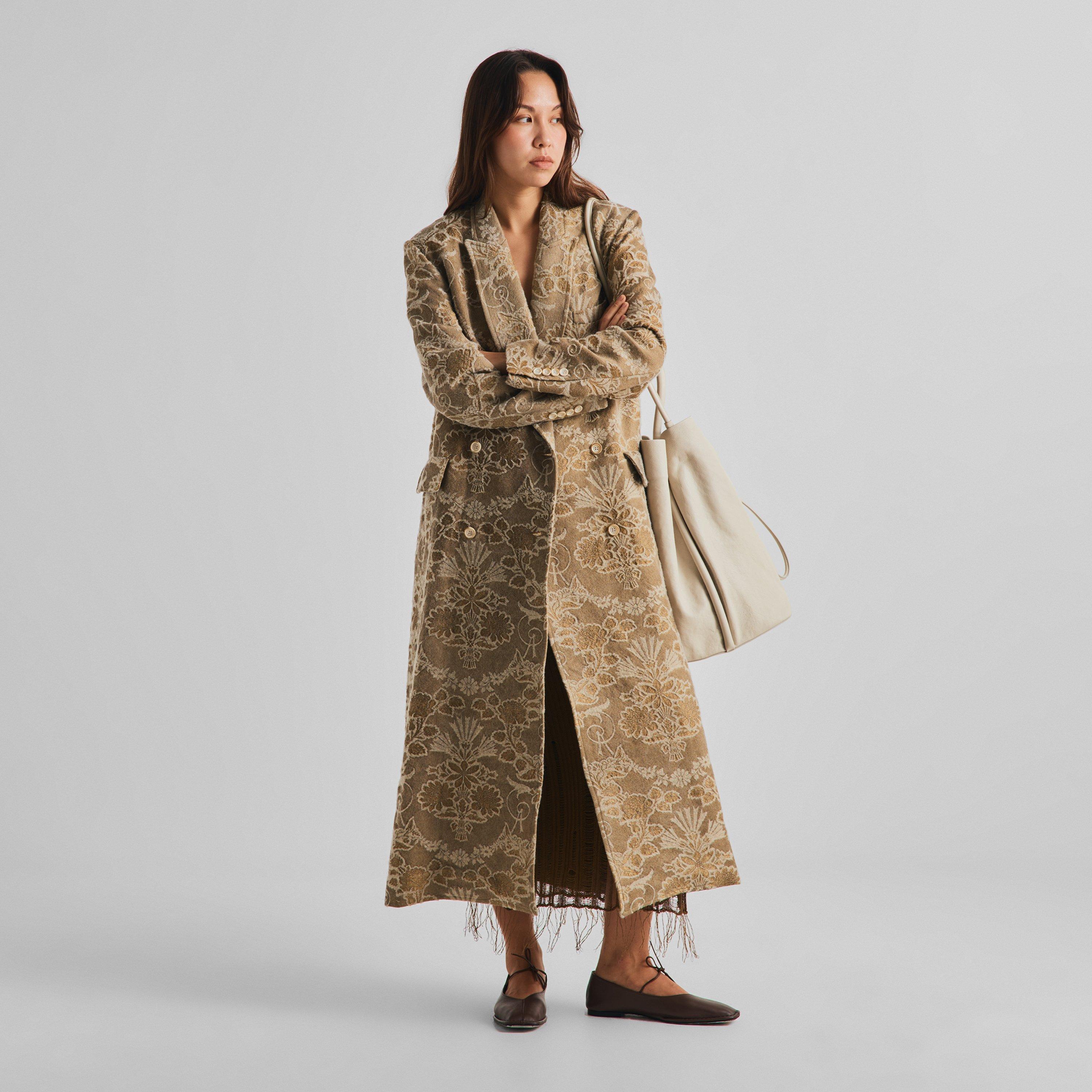 Tan - Uma Wang - Women's Camelot Wool Overcoat - 6