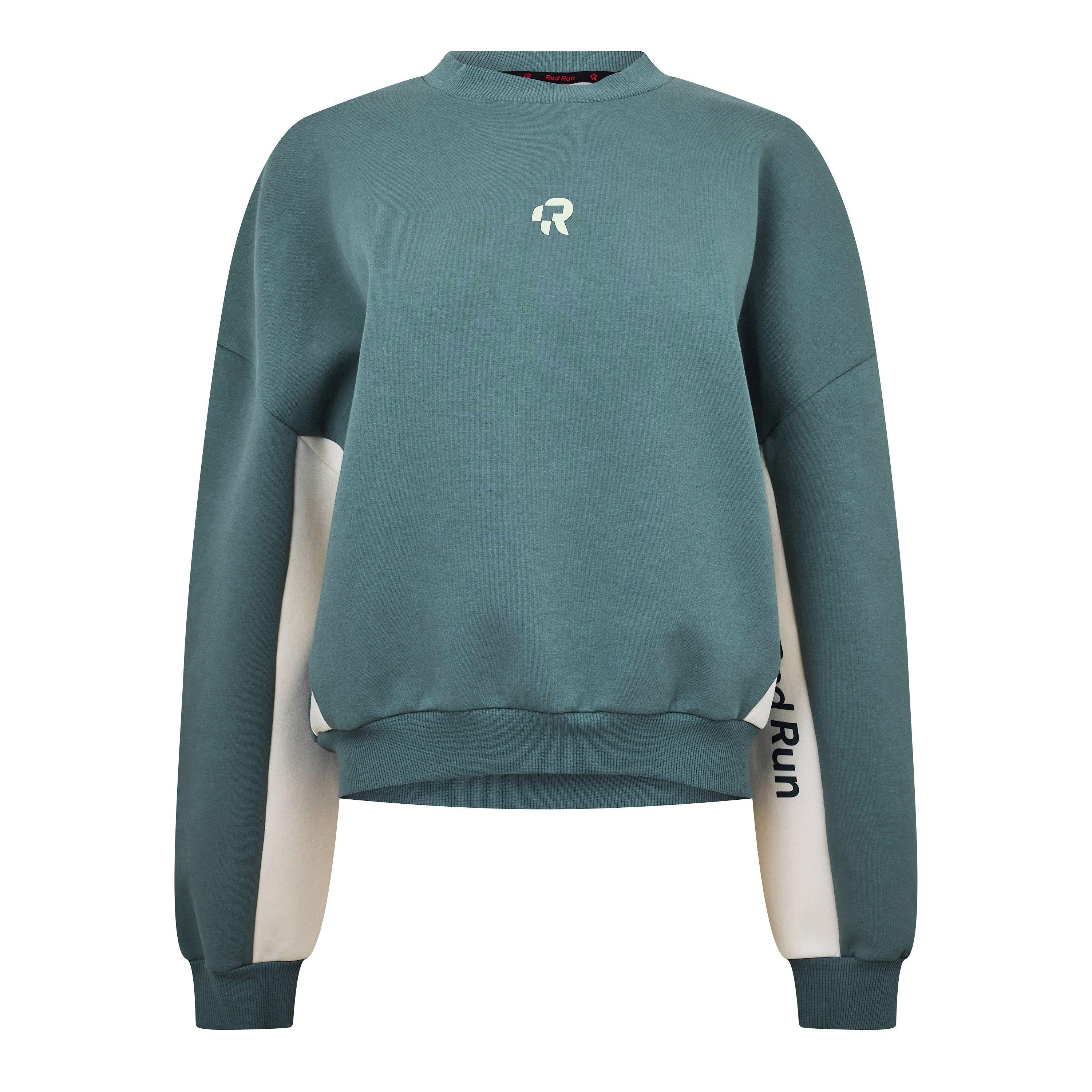 Green - Red Run - Womens Skyline Crew Neck Sweater - 1