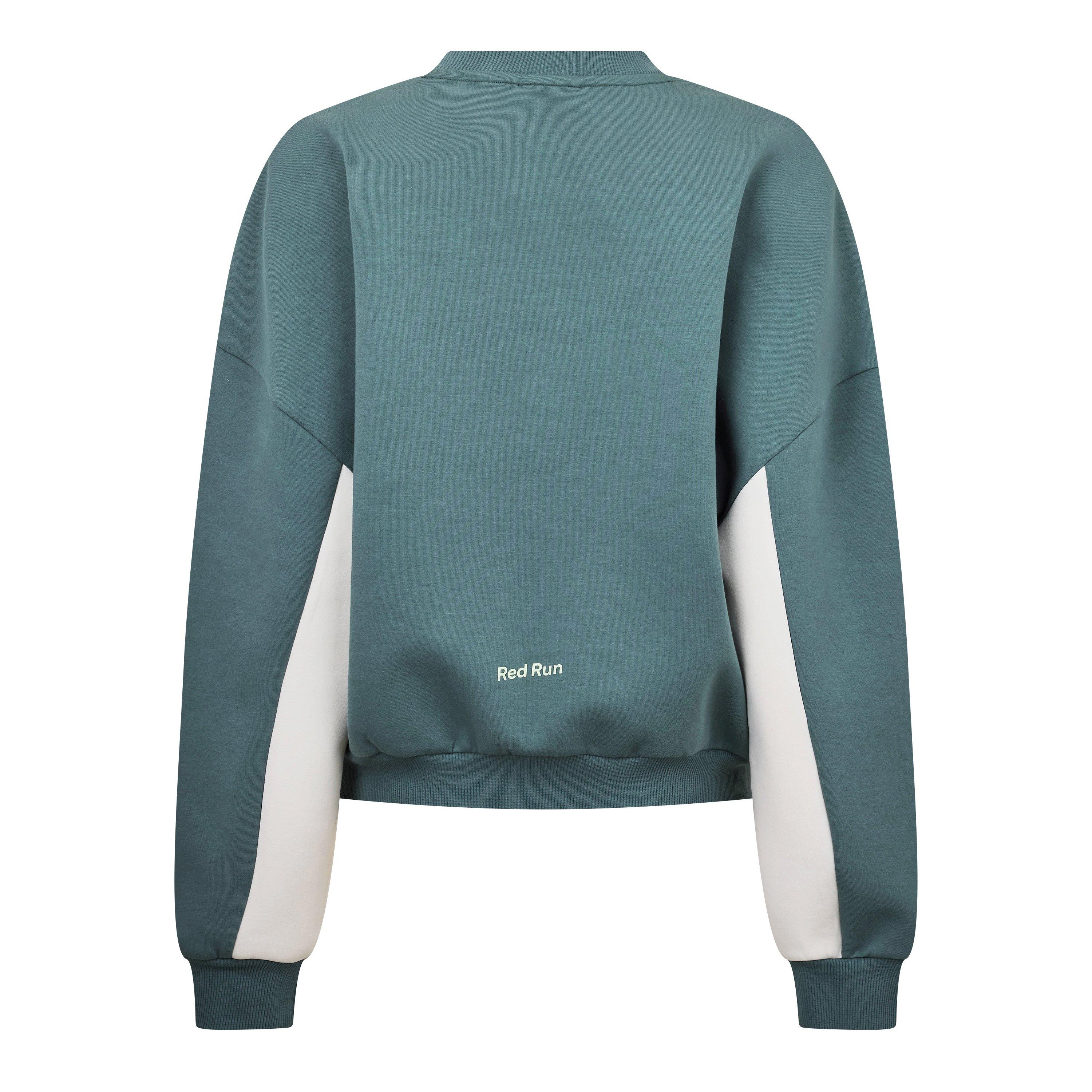 Green - Red Run - Womens Skyline Crew Neck Sweater - 2