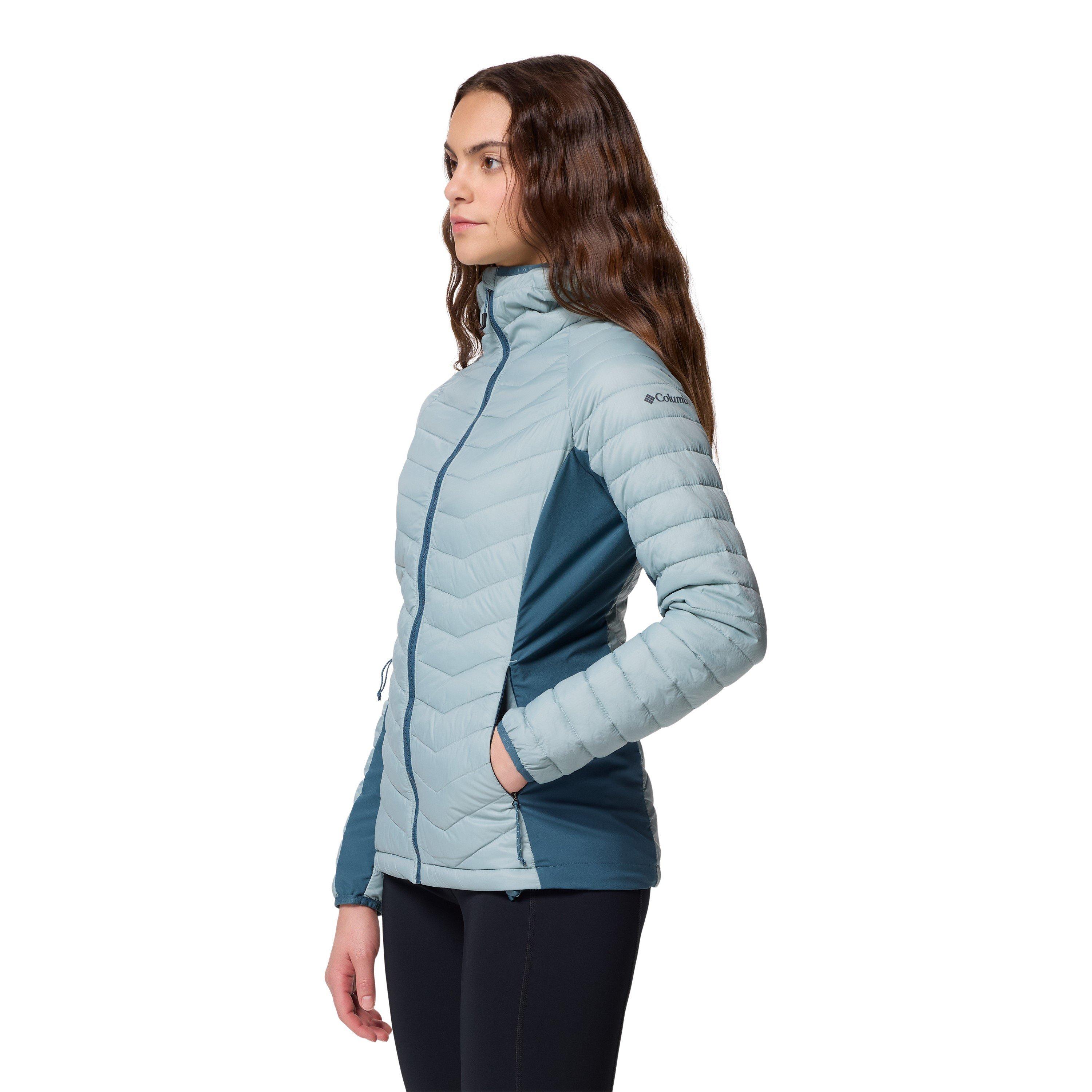 Crushed Blue - Columbia - Women's Powder Hybrid Jacket - 3