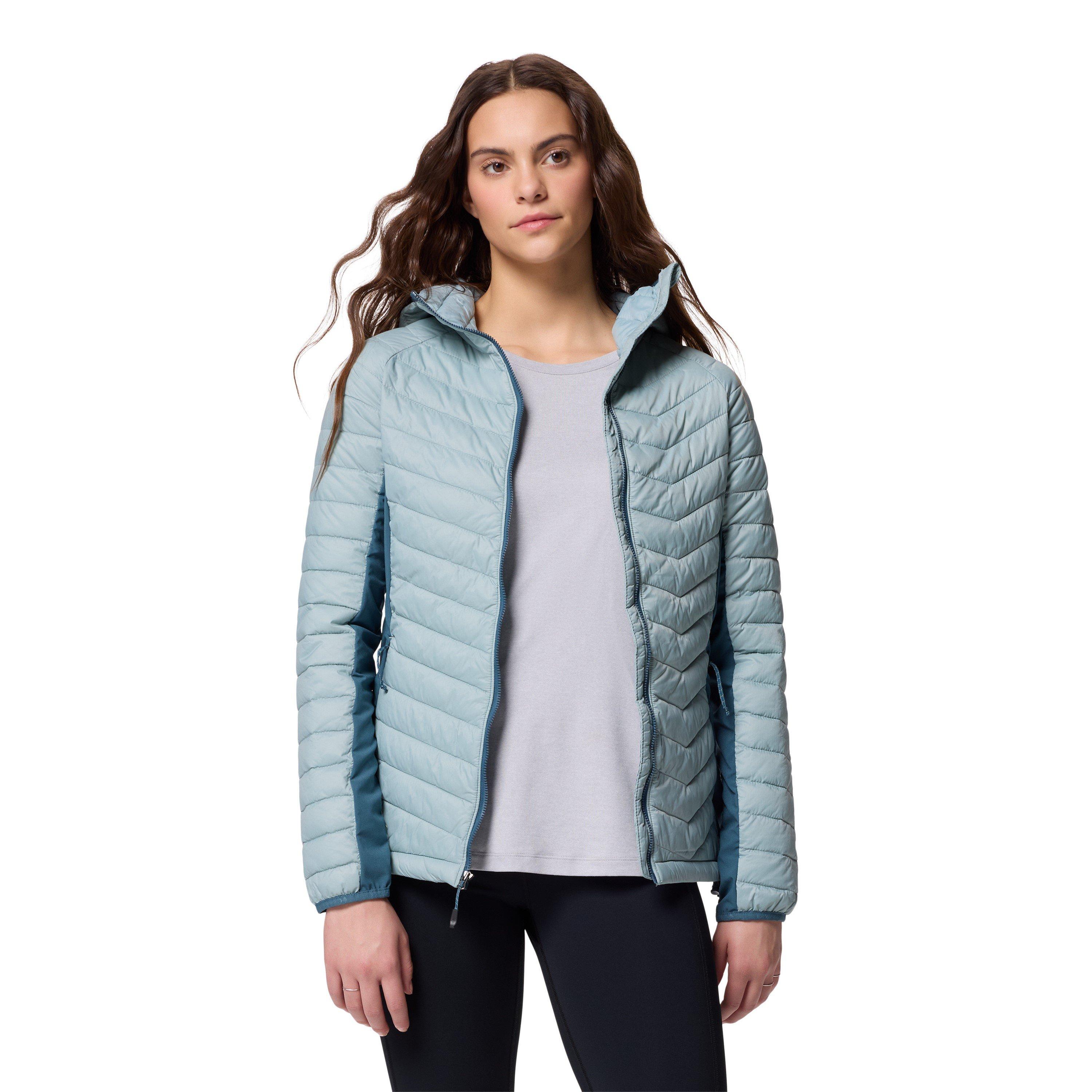 Crushed Blue - Columbia - Women's Powder Hybrid Jacket - 4
