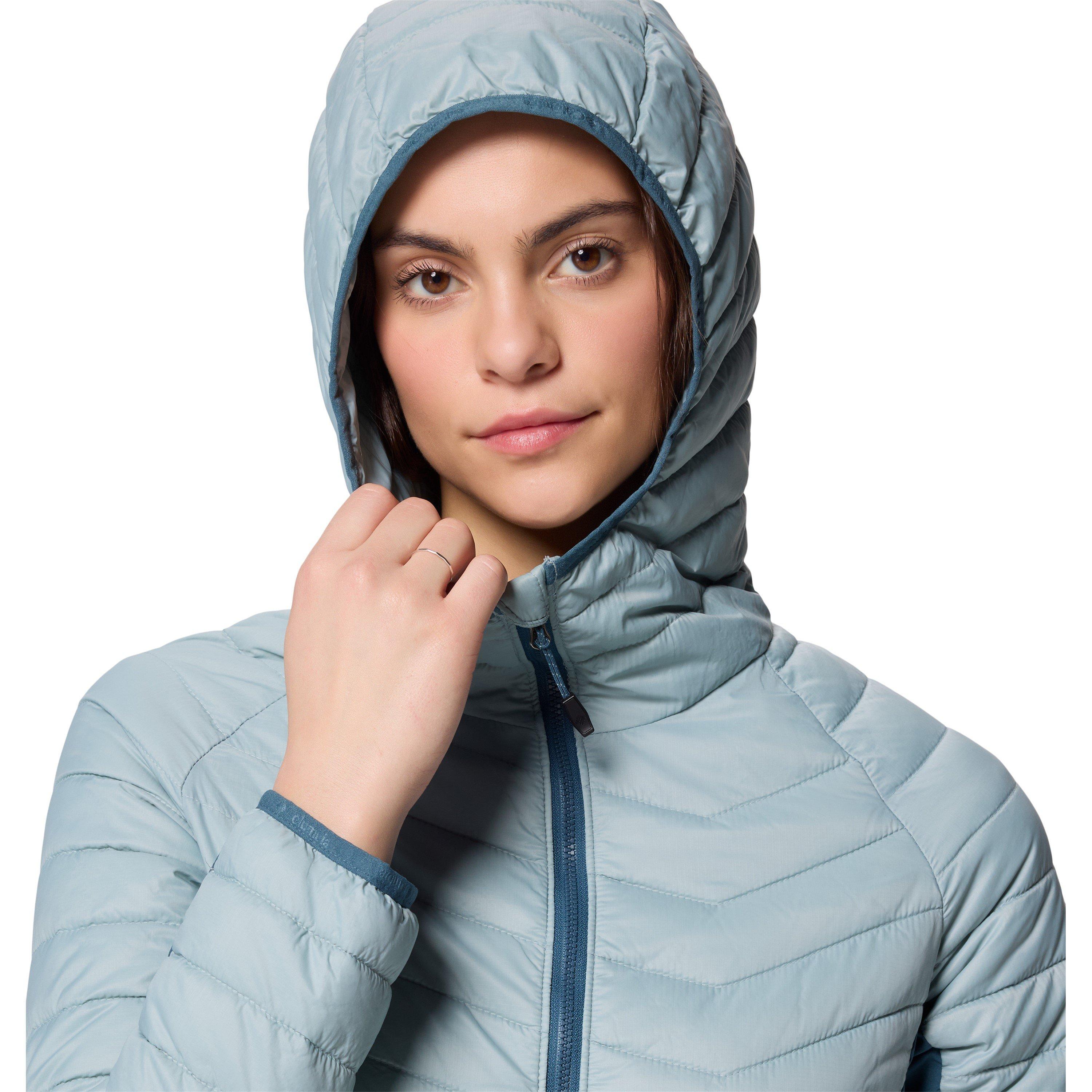 Crushed Blue - Columbia - Women's Powder Hybrid Jacket - 5