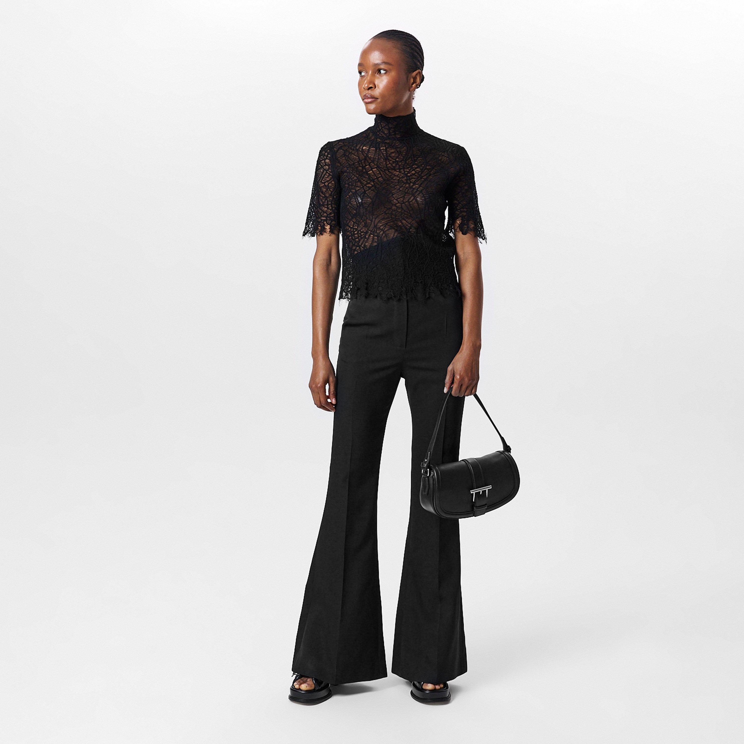 トップス 2018s alexander mqueen spider knit Alexander McQueen | Women's Alex Spider Lace Knitted Top | Knitted