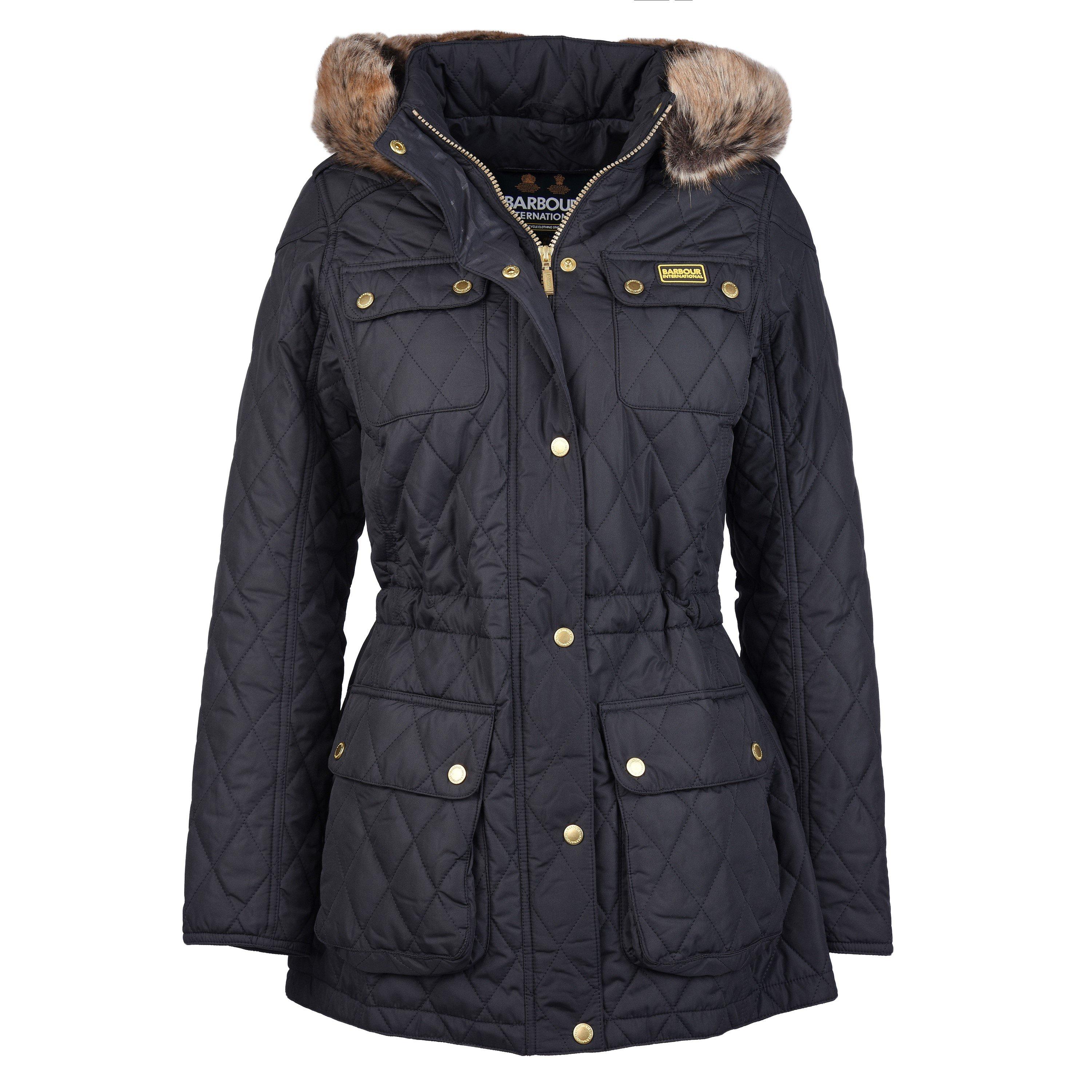 Barbour international　バーク Barbour International | Track Line Quilted Jacket | Long