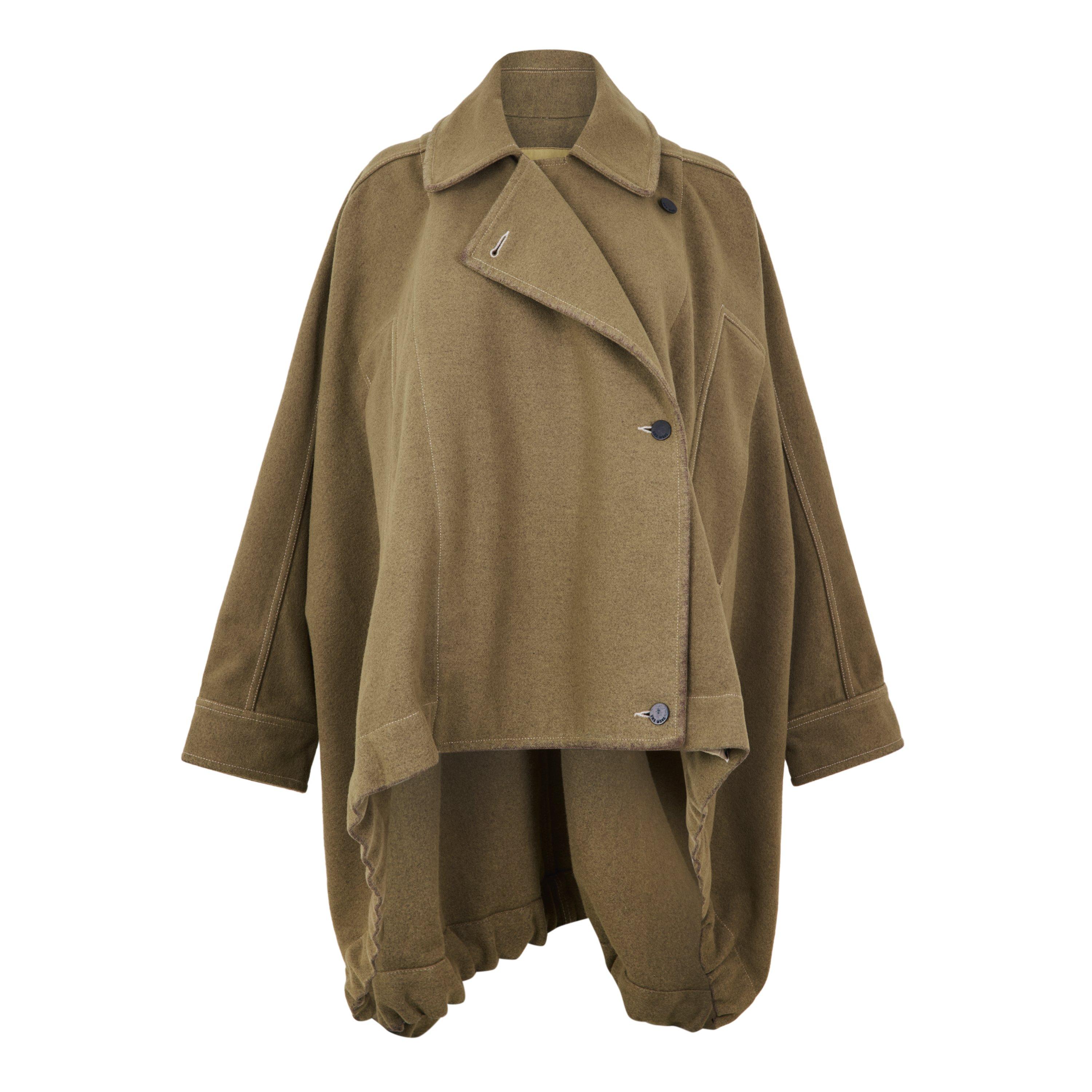 Uma Wang , Ponchos, Female, Brown, S, Uw6030 Cape - Image 3