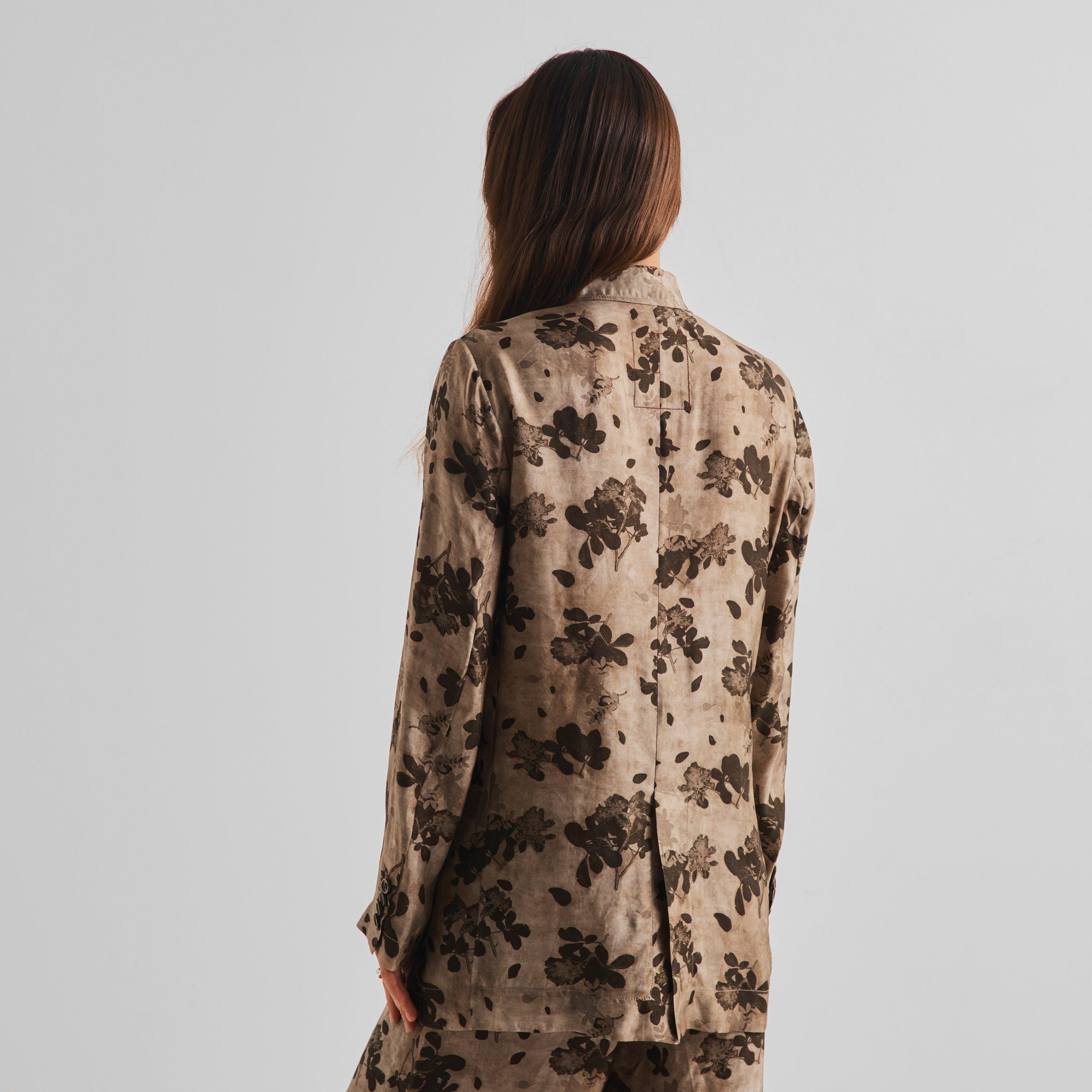 Tan/Brown - Uma Wang - Women's Khloe Viscose Overshirt - 4