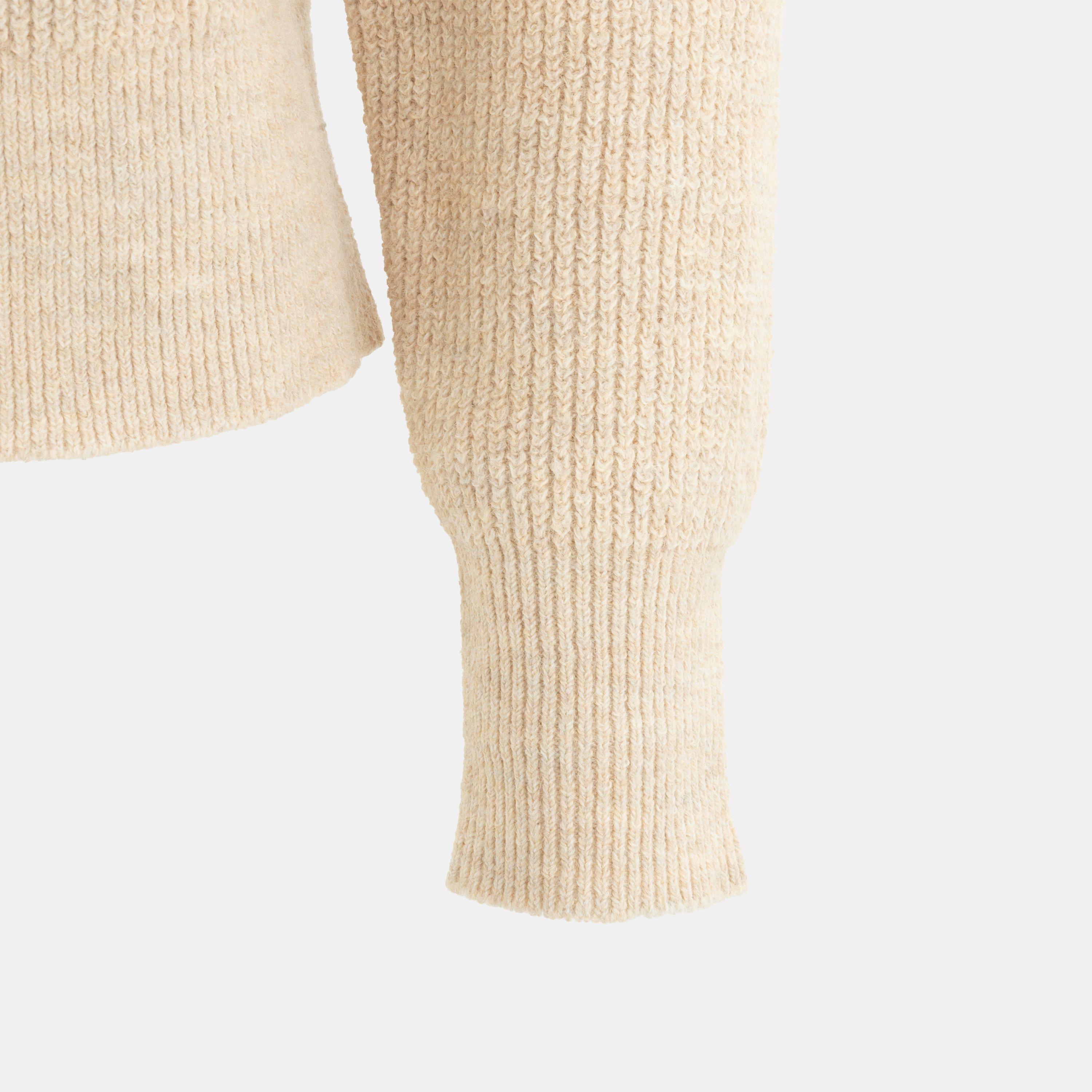 Cream - Miso - Knit Zip up Cardigan Women - 5