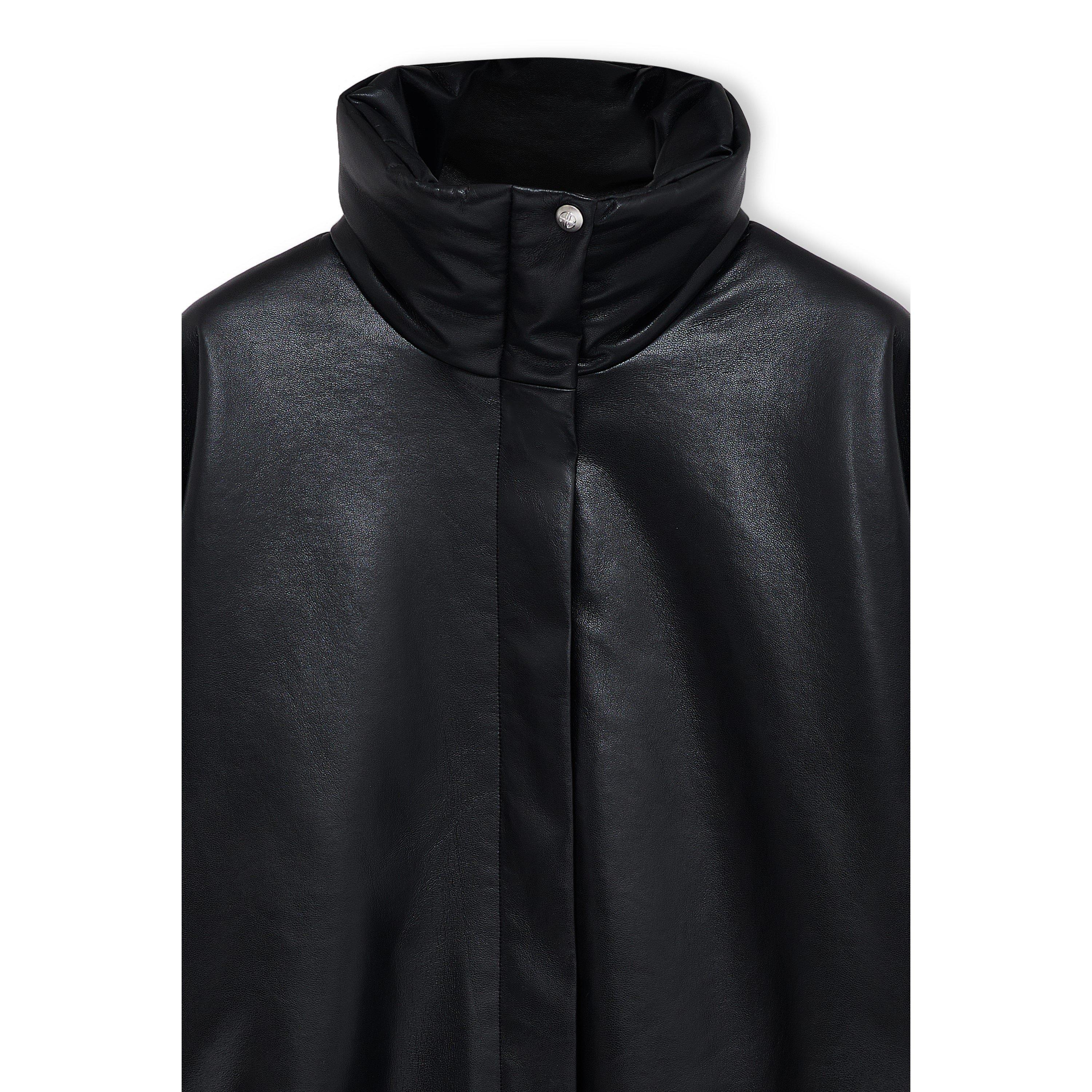 BLACK - Anine Bing - Women's Cyrus Oversized-Fit Bomber Jacket - 5