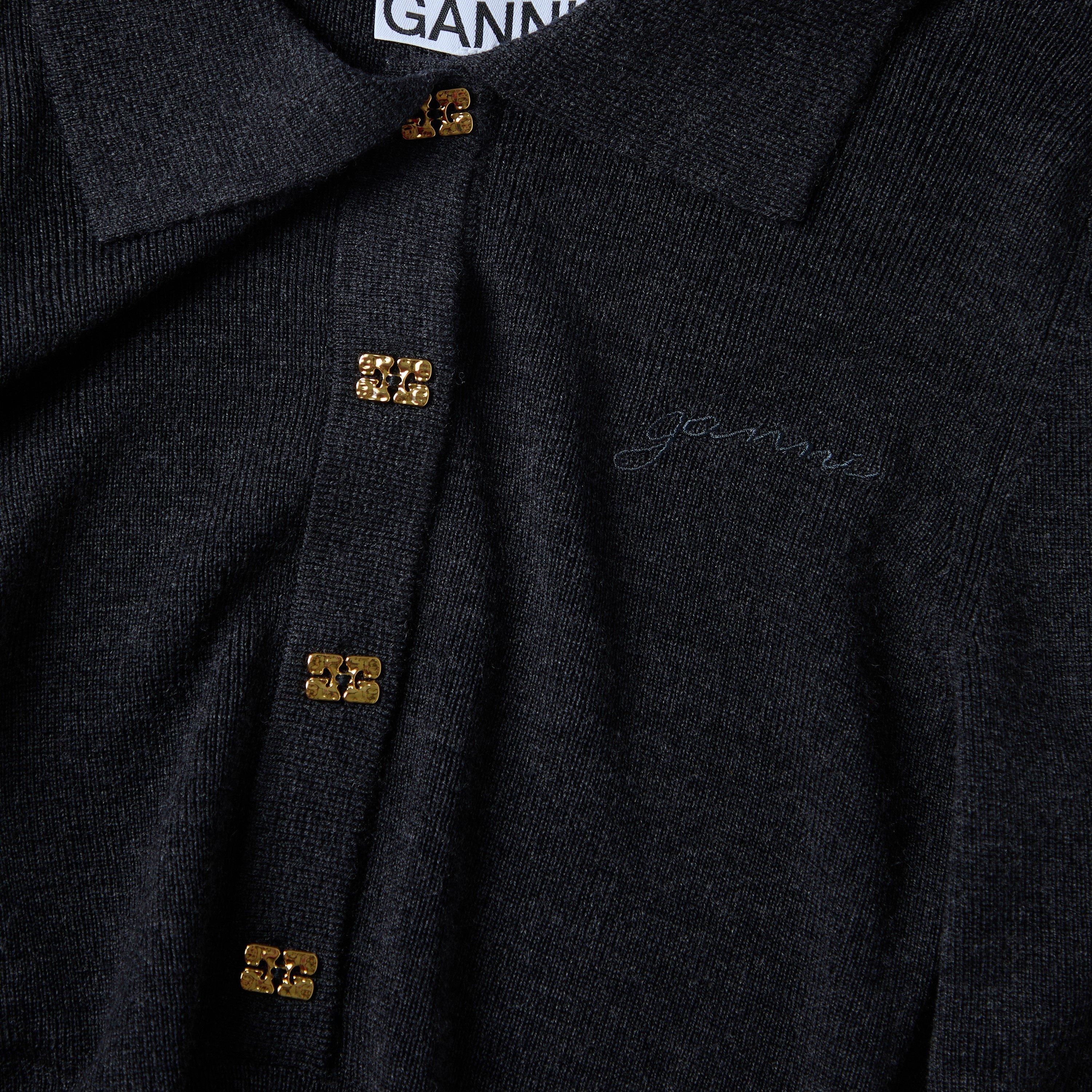 Phantom - Ganni - Ganni Merino Polo Ld05 - 3