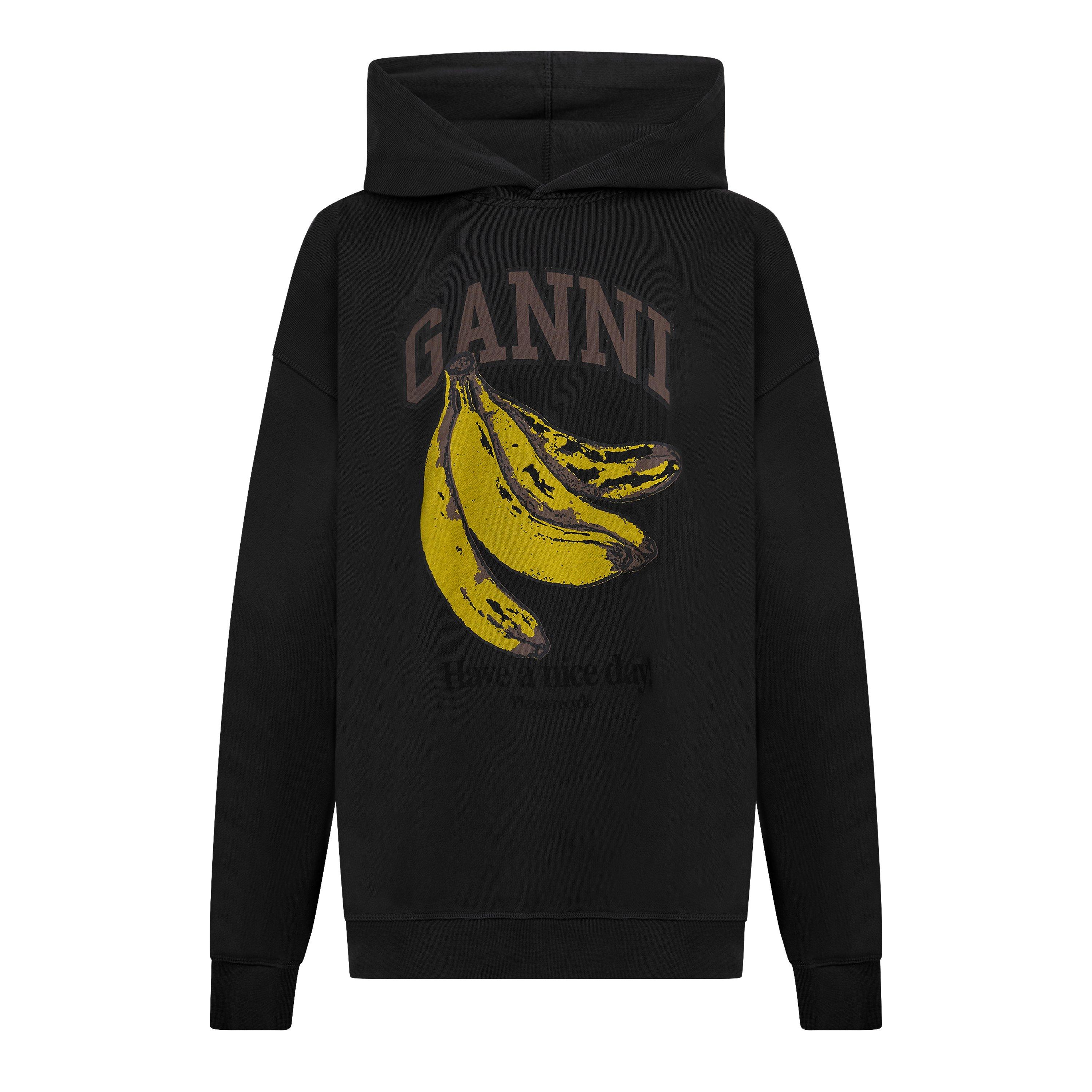 Ganni Women's Banana Pull Over Hoodie - Phantom - Size 12 (38)
