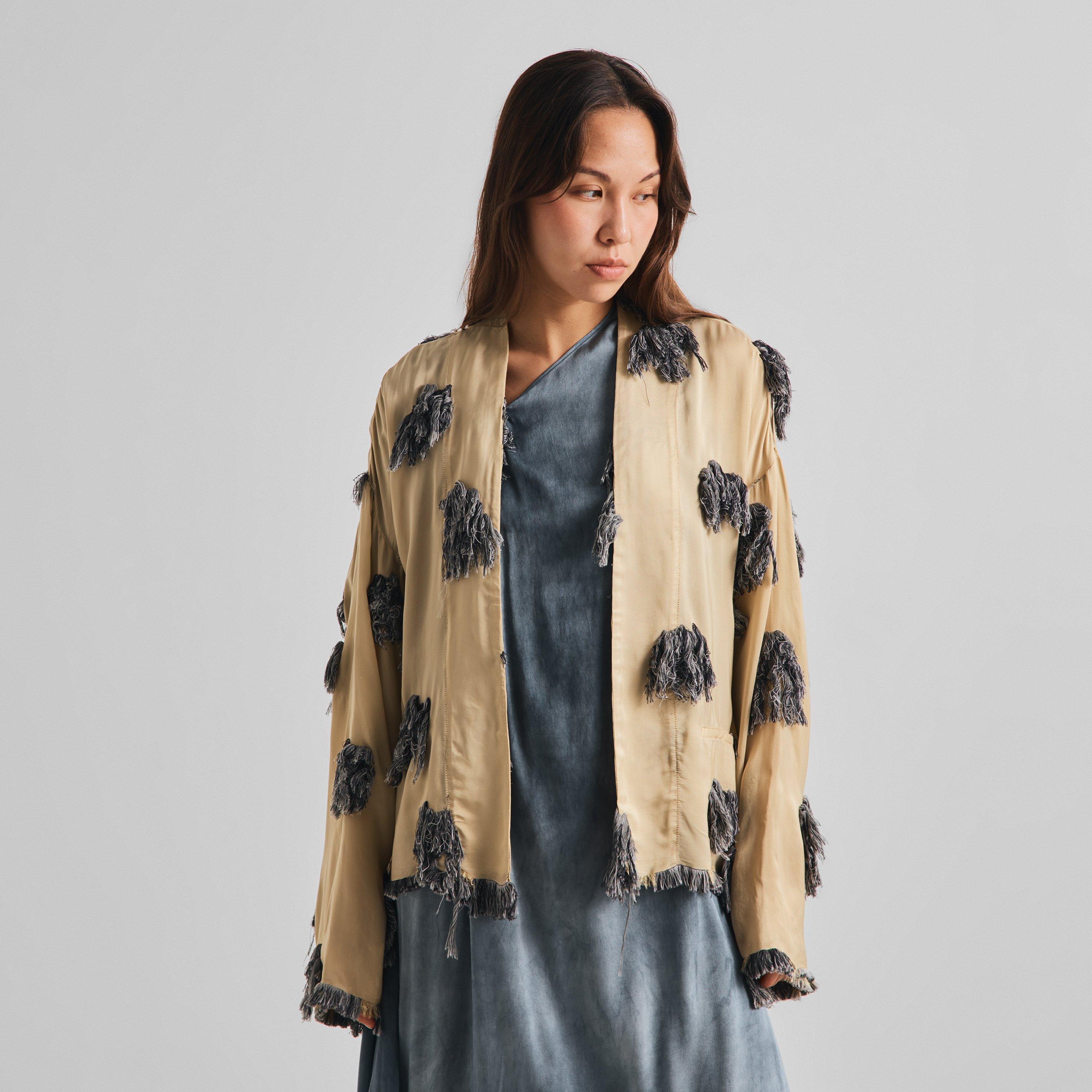 Off White/Grey - Uma Wang - Women's Klarke Overshirt - 3
