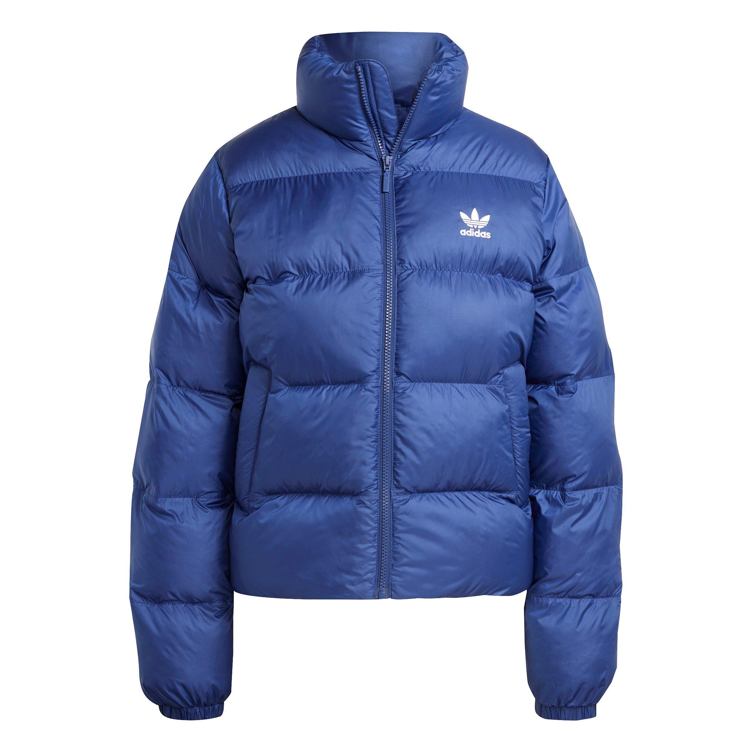 adidas Originals Women's Puffer Short Jacket - Dark Blue - Size 16 (XL)