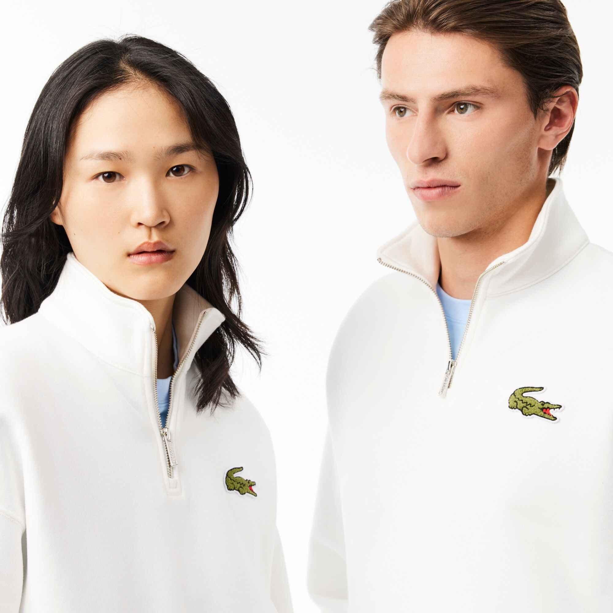 White - Lacoste - Lacoste quarter Zip Jumper - 2