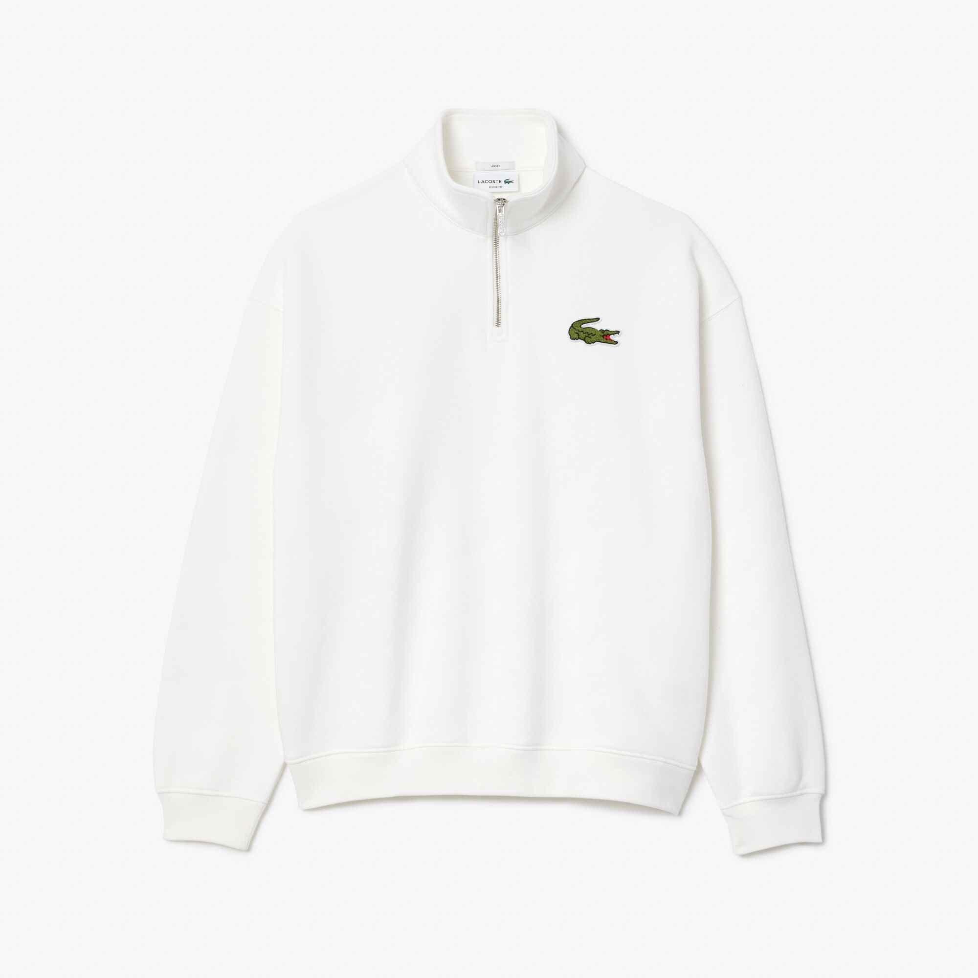 White - Lacoste - Lacoste quarter Zip Jumper - 5