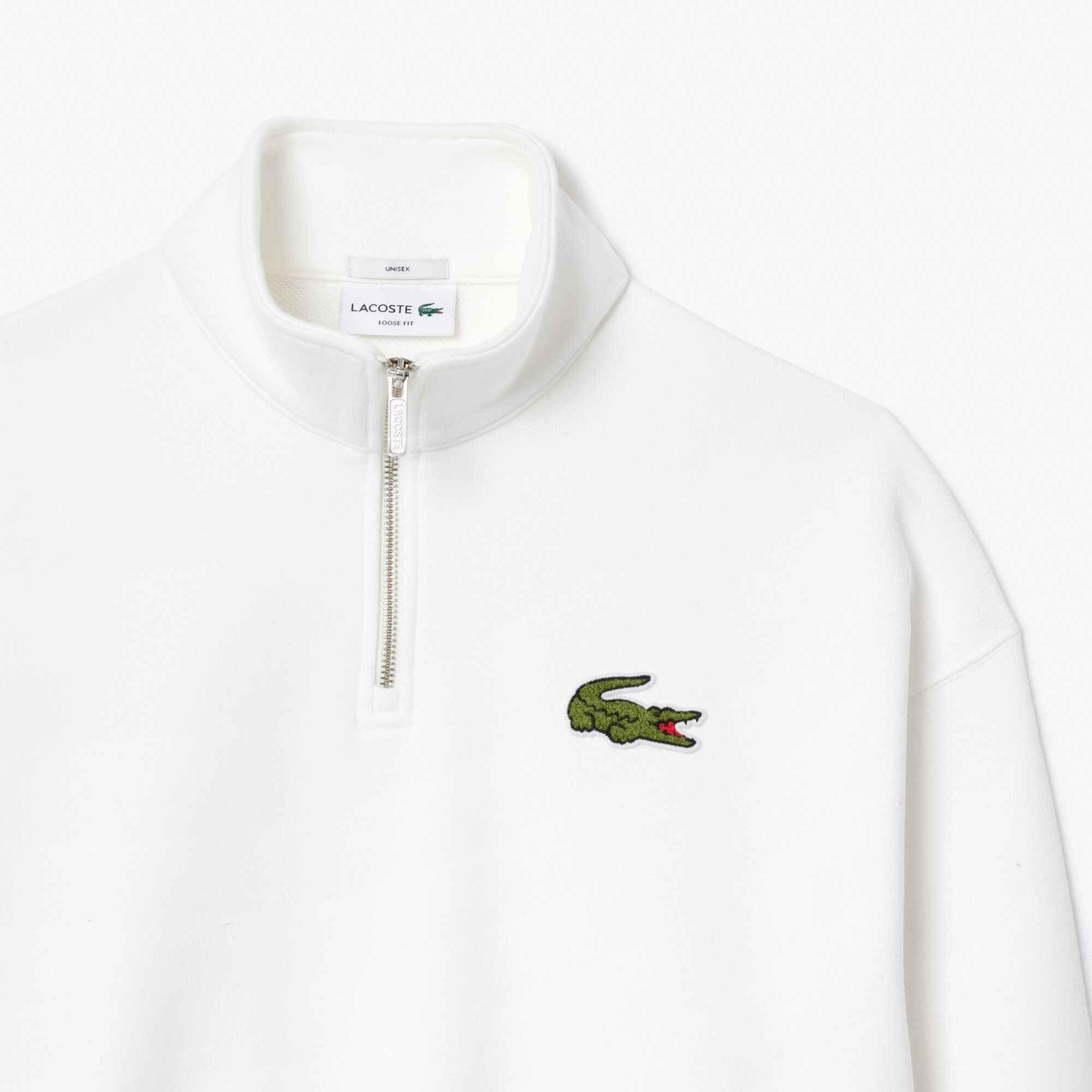 White - Lacoste - Lacoste quarter Zip Jumper - 6