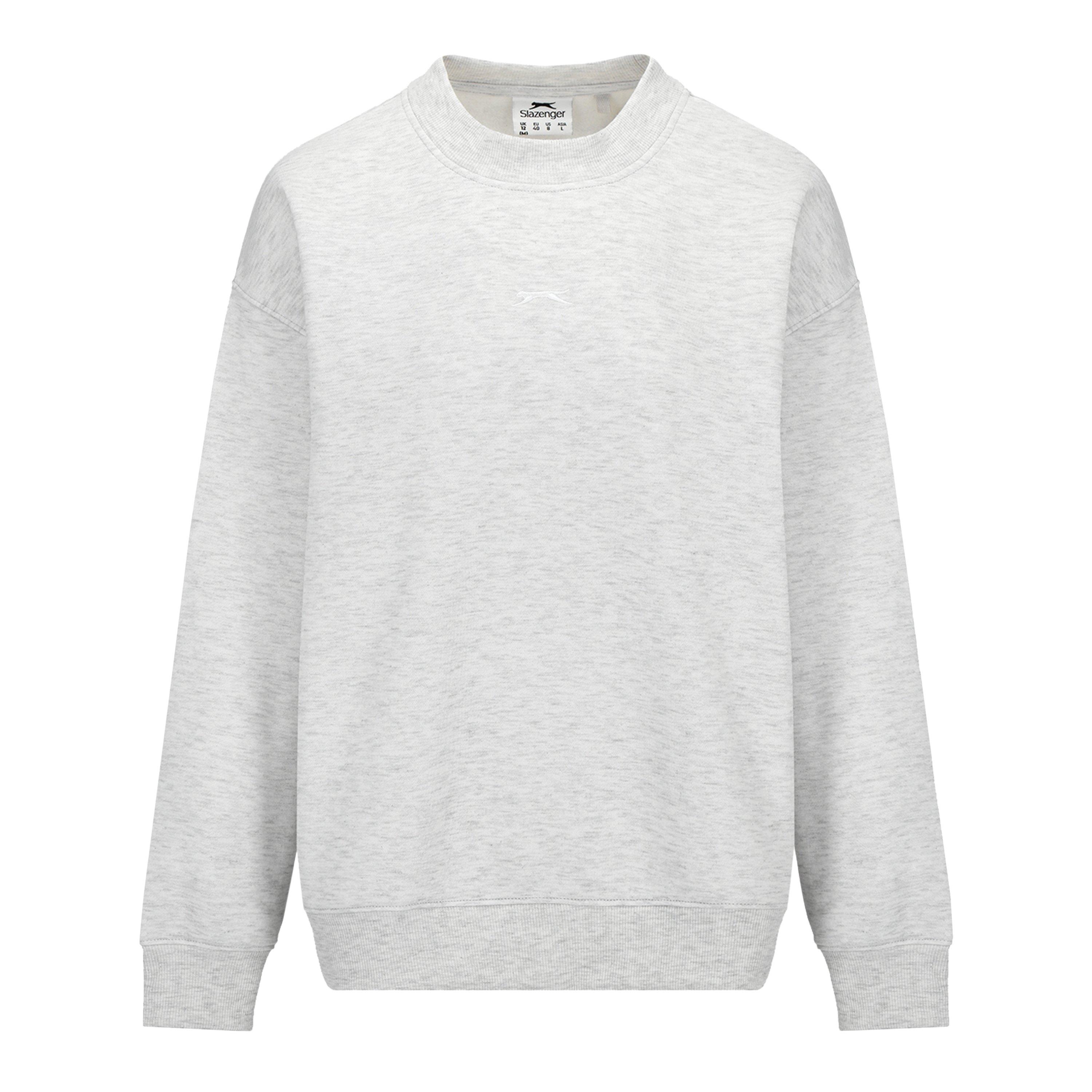 Slazenger Women's Crew Jumper - Ice Grey Marl - 12 (M)