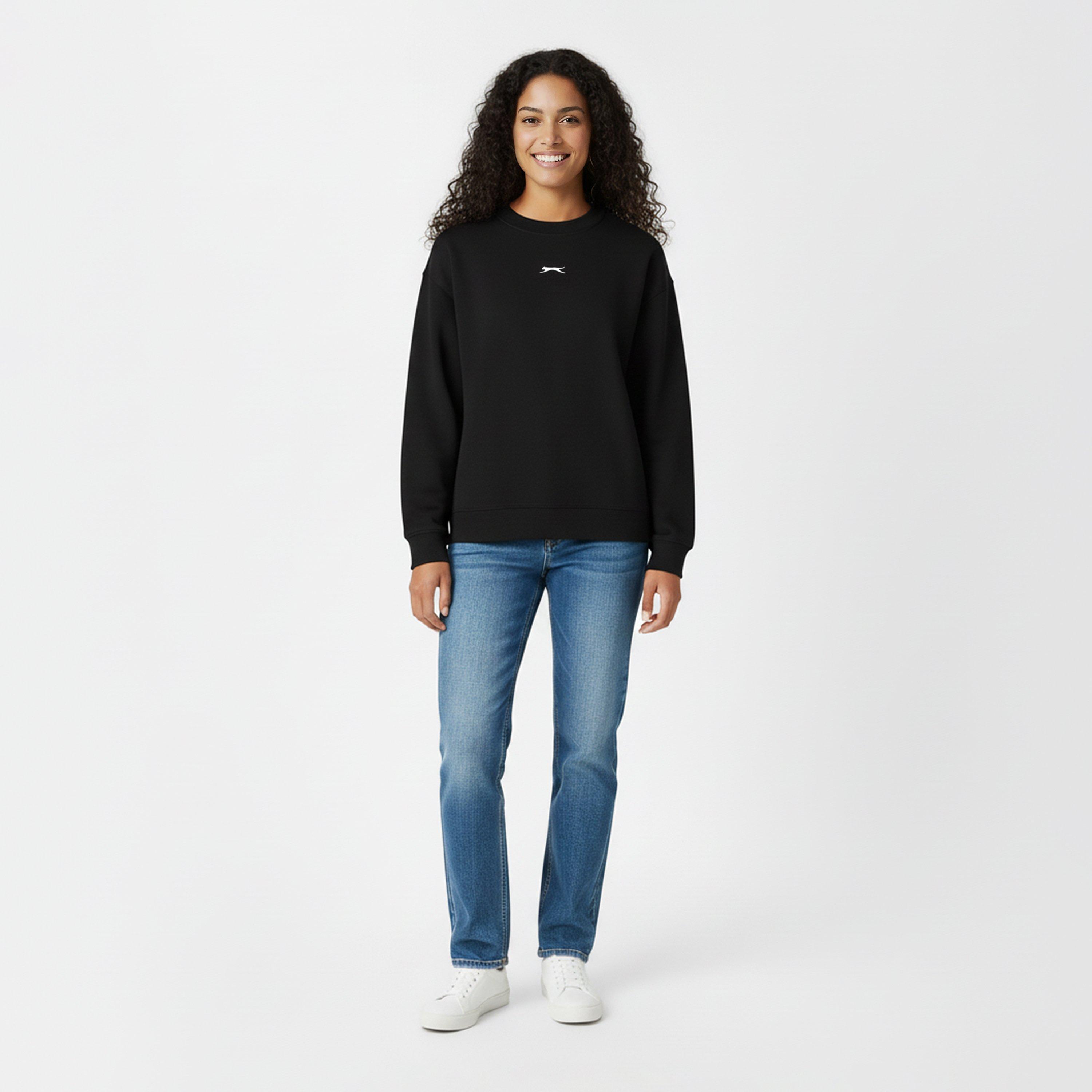 Schwarz - Slazenger - Crew Jumper  Womens - 5