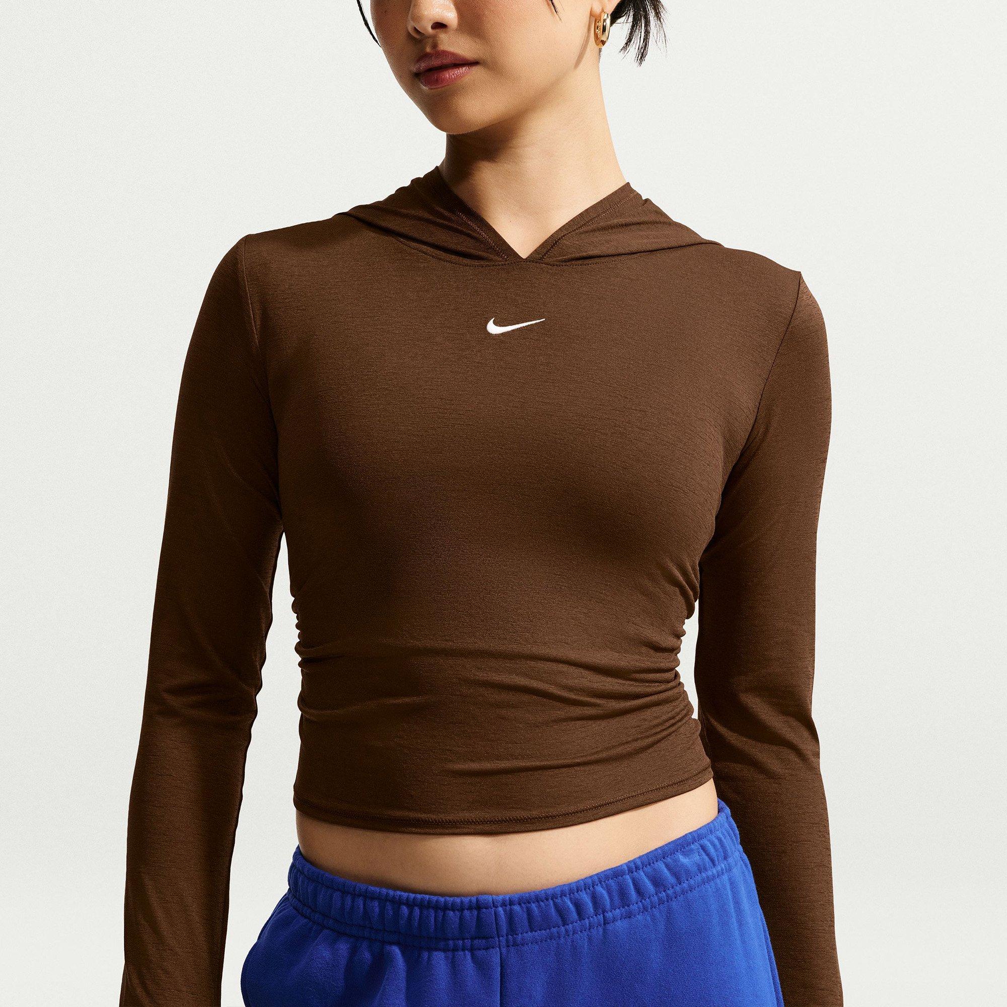 Cacao Wow/Sail - Nike - Nike Ls Hood Slub T Ld71 - 1