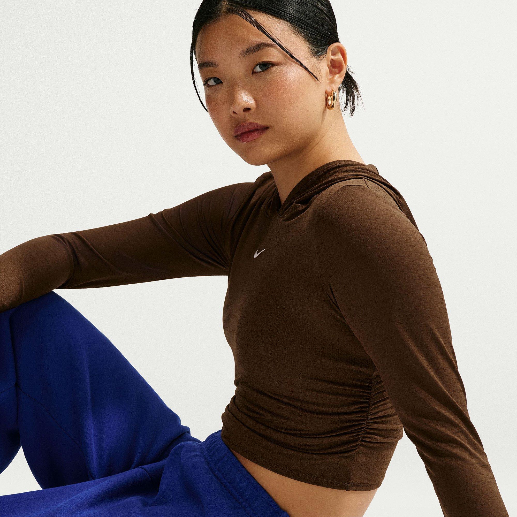 Cacao Wow/Sail - Nike - Nike Ls Hood Slub T Ld71 - 2