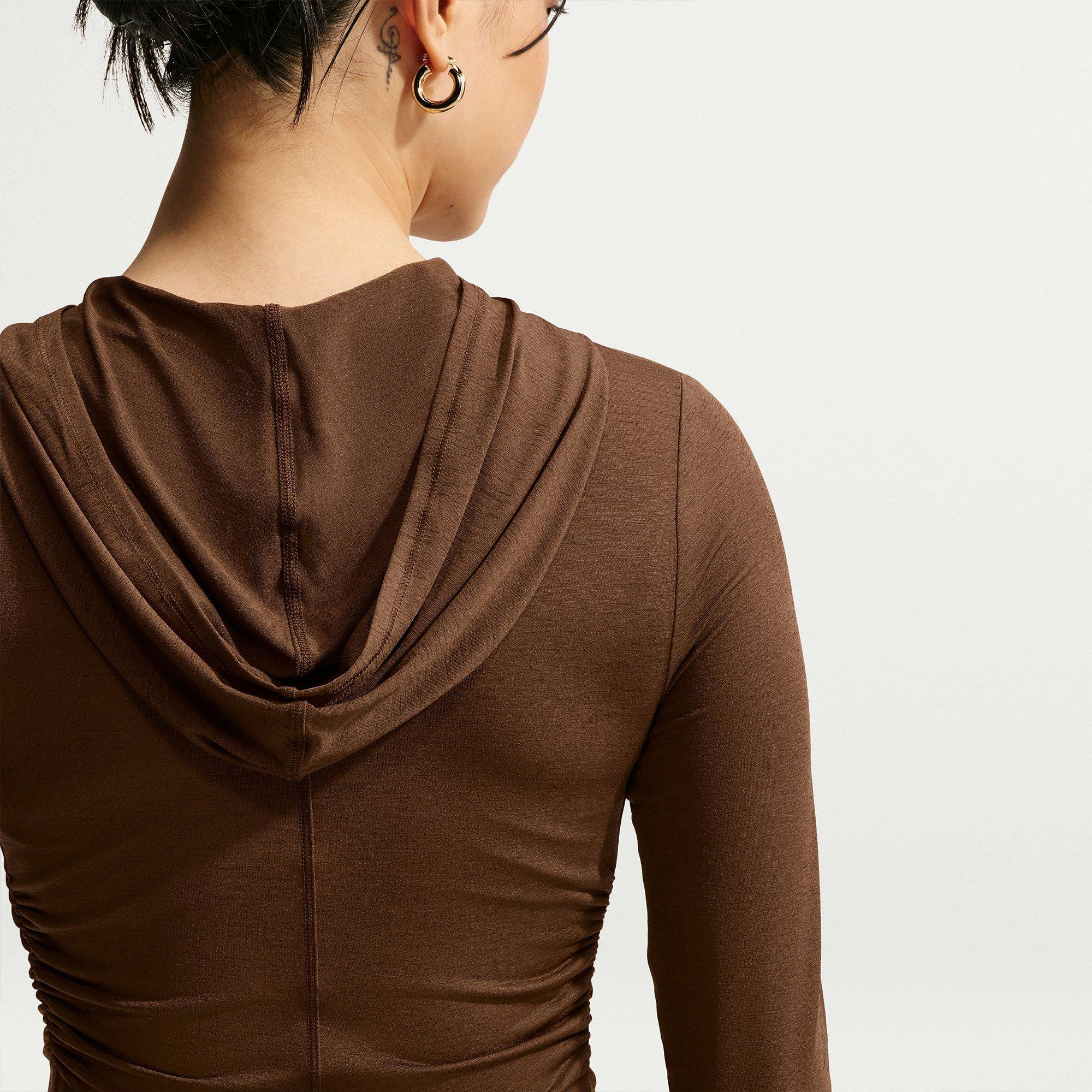 Cacao Wow/Sail - Nike - Nike Ls Hood Slub T Ld71 - 3