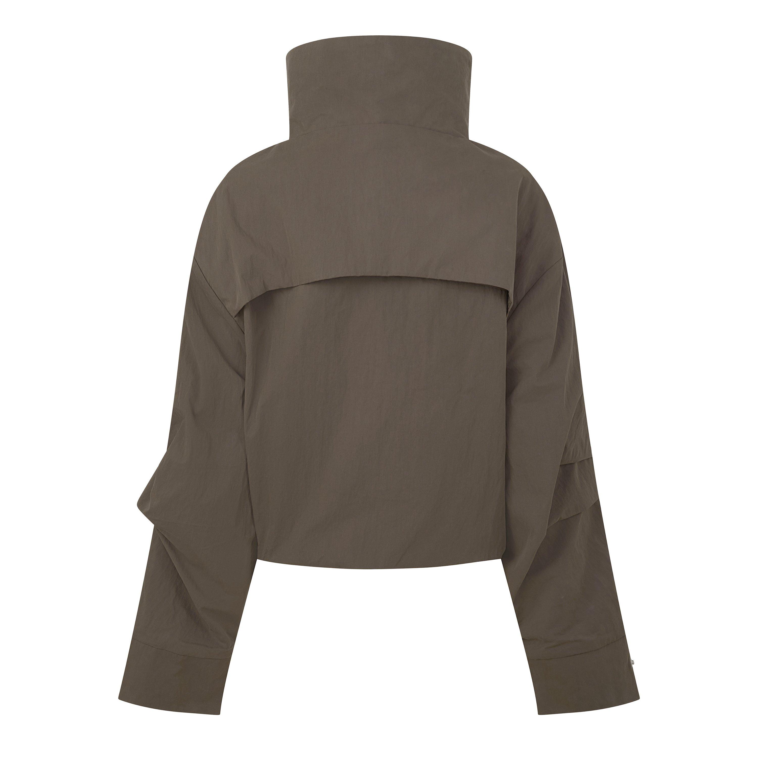 Brown - The Couture Club - Couture Funel Neck J Ld64 - 2