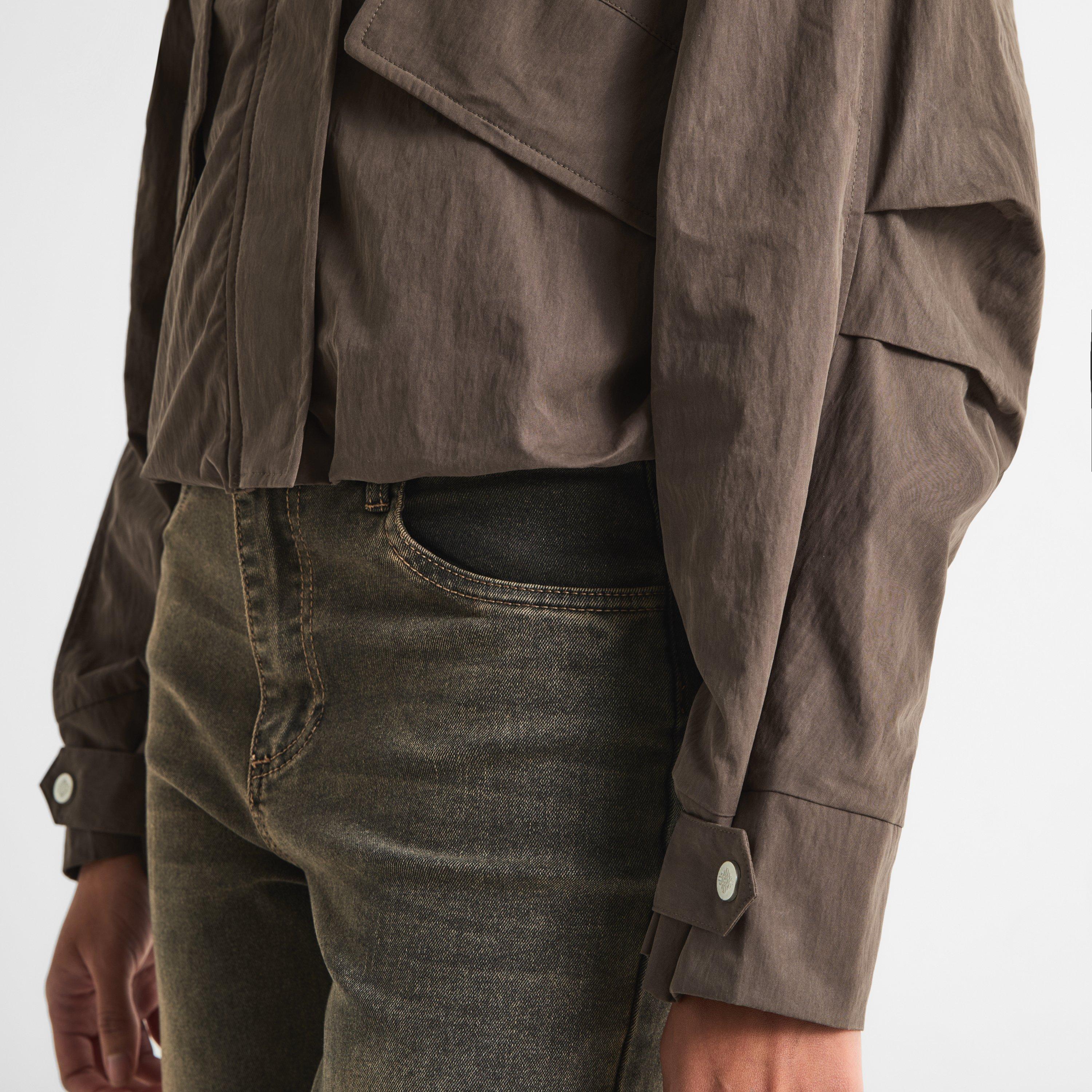 Brown - The Couture Club - Couture Funel Neck J Ld64 - 5