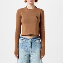 Amiri Embroidered Cropped Jumper