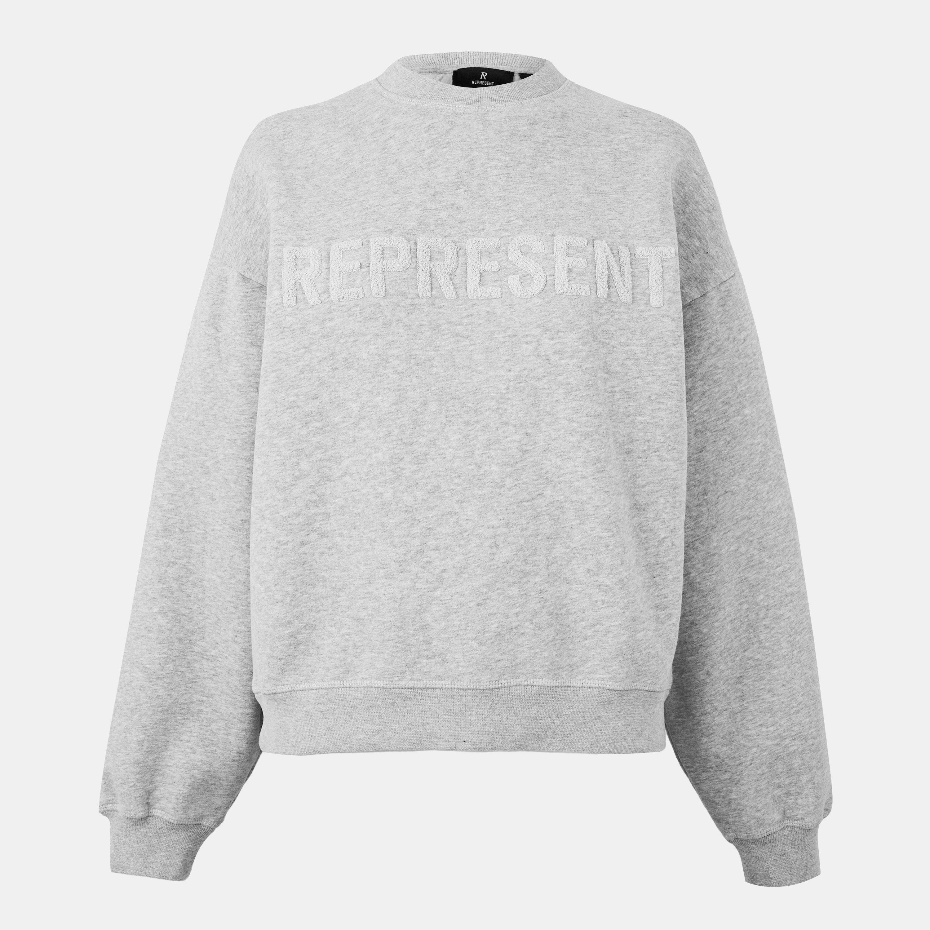 Grey Marl - Represent - Women's Rep Everyday Crew Ultra-soft Fleece Sweatshirt - 1