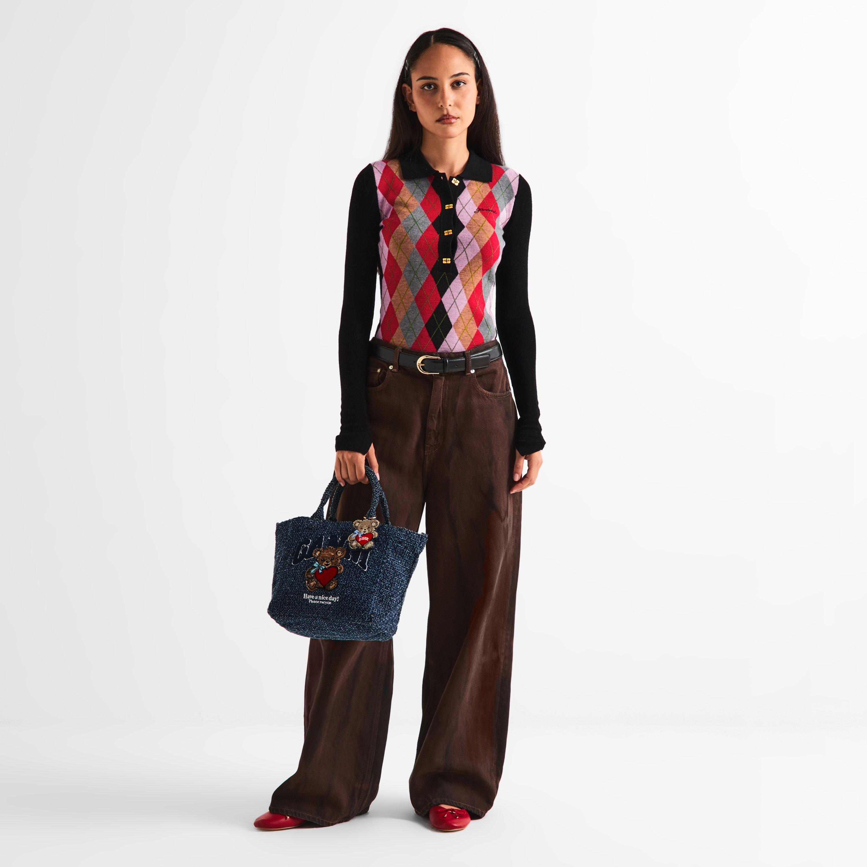 Black - Ganni - Women's Knitted Top - 5