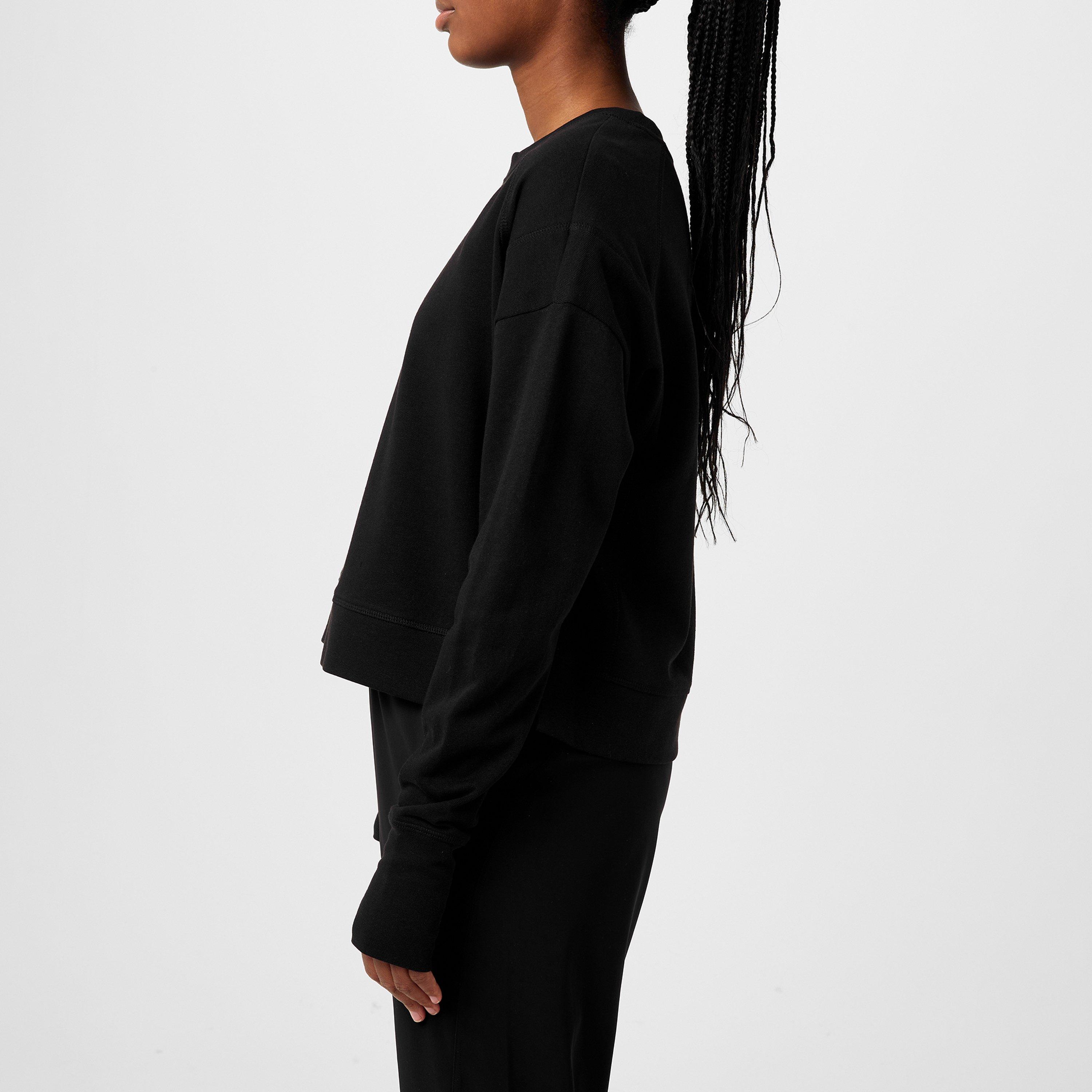 Black - Sweaty Betty - Cropped Sweatshirt - 2