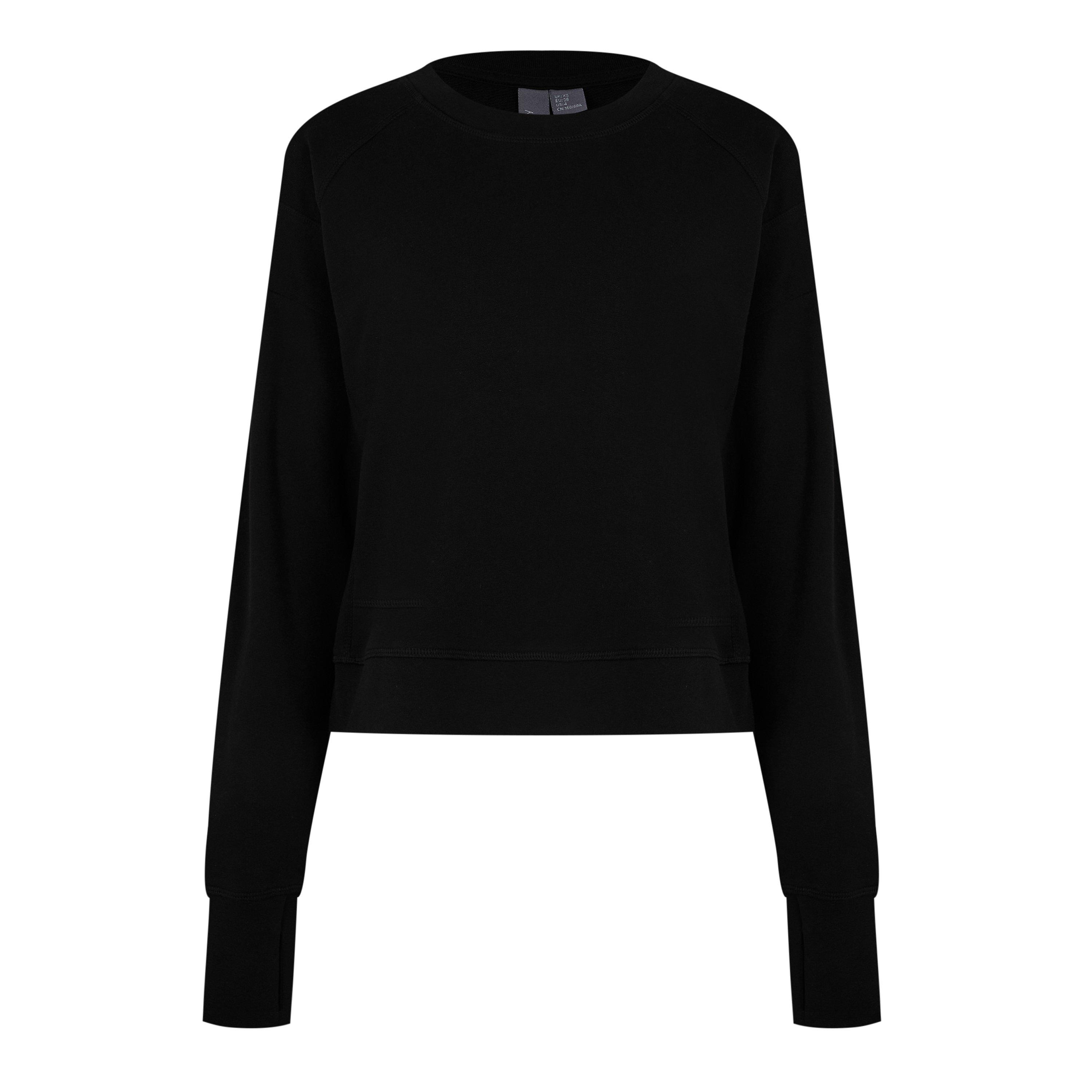 Black - Sweaty Betty - Cropped Sweatshirt - 6