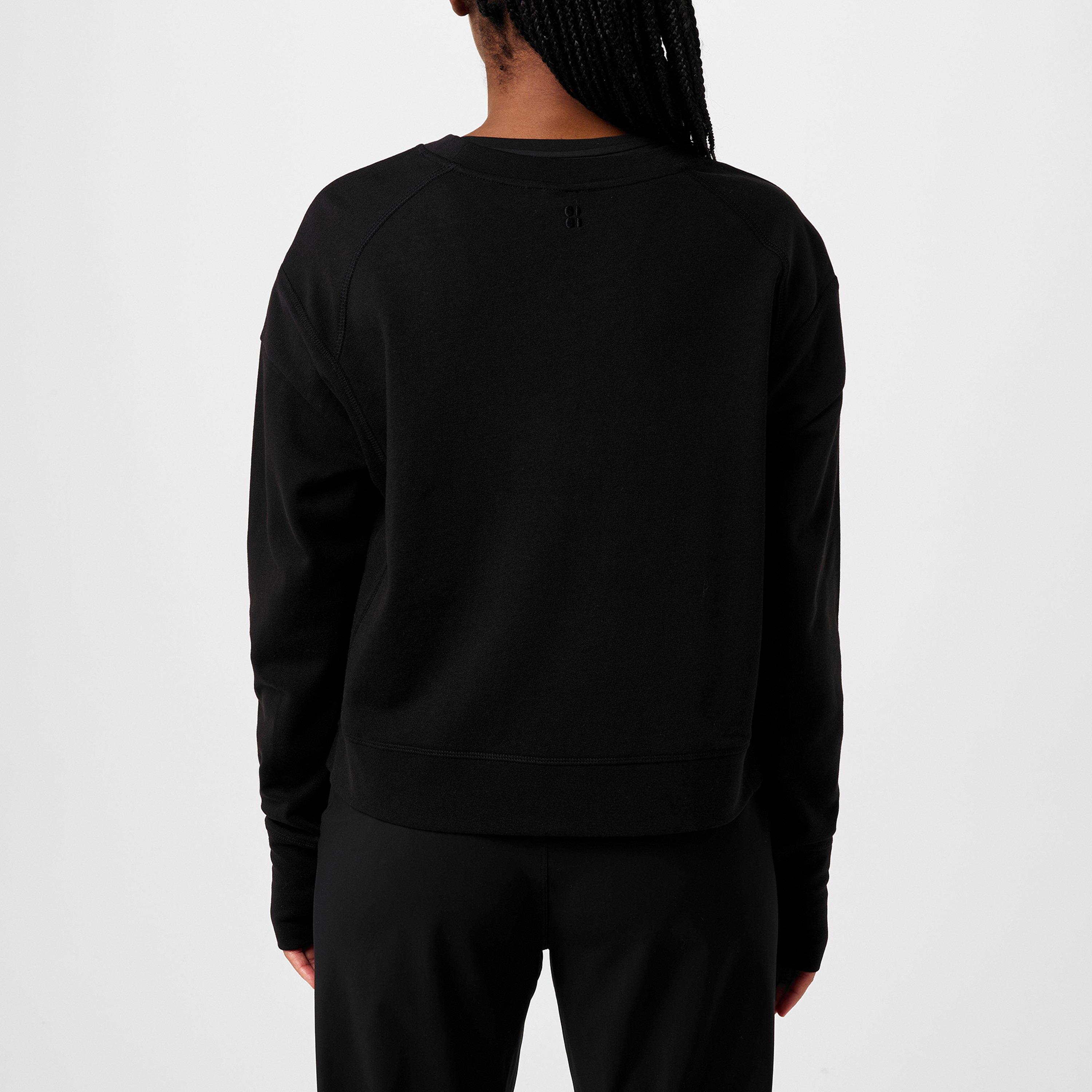 Black - Sweaty Betty - Cropped Sweatshirt - 3