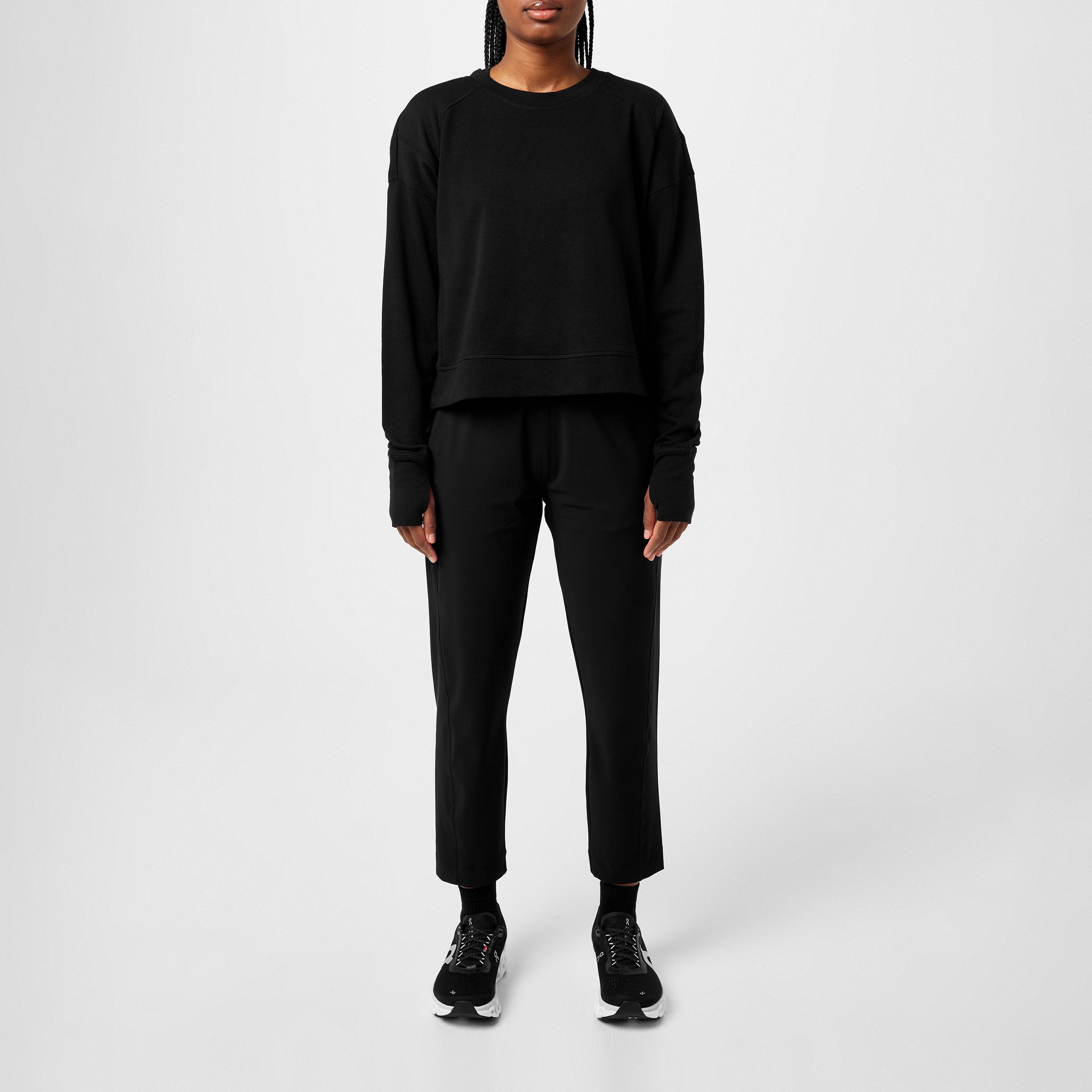Black - Sweaty Betty - Cropped Sweatshirt - 4