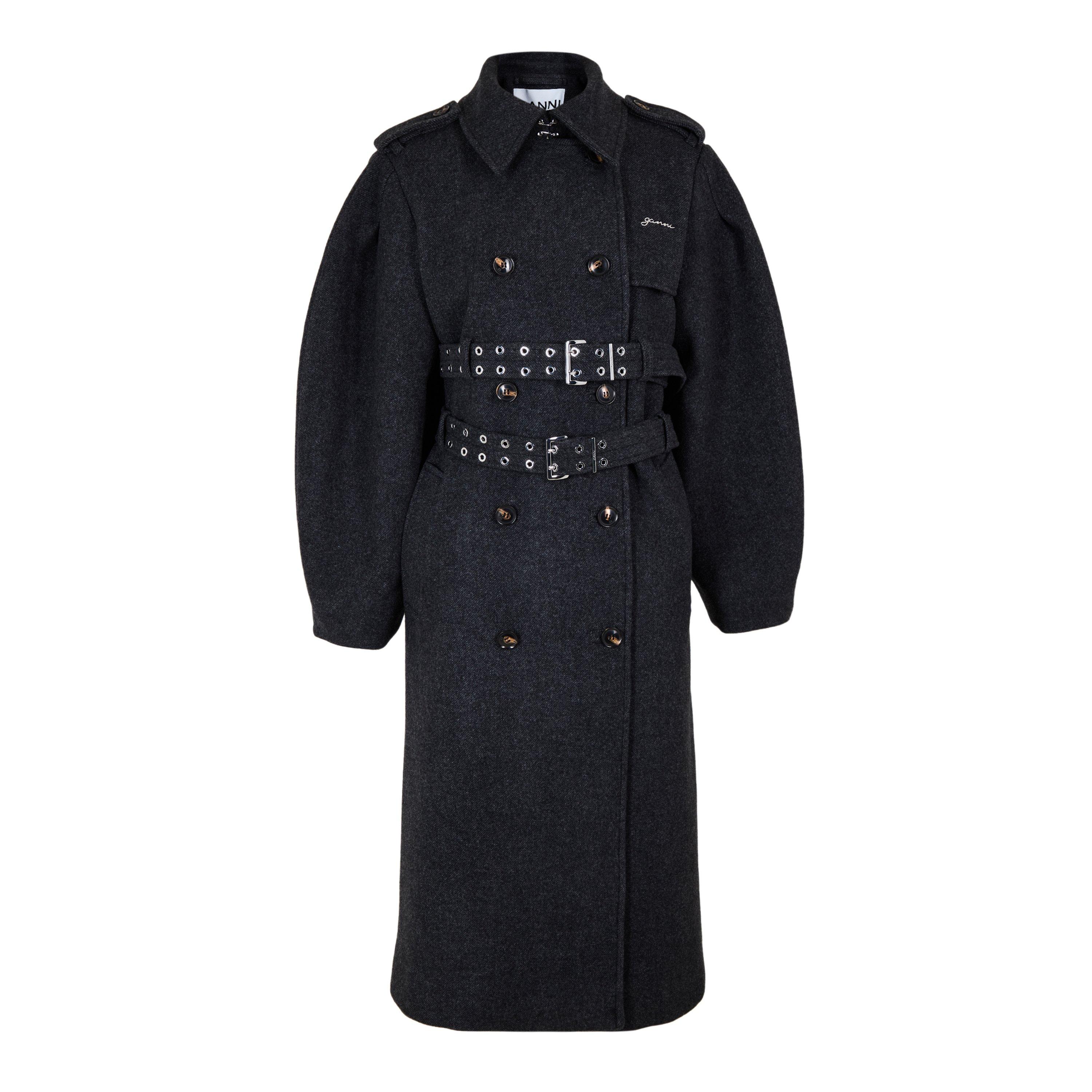 Phantom - Ganni - Ganni Wool Trench Ld61 - 1