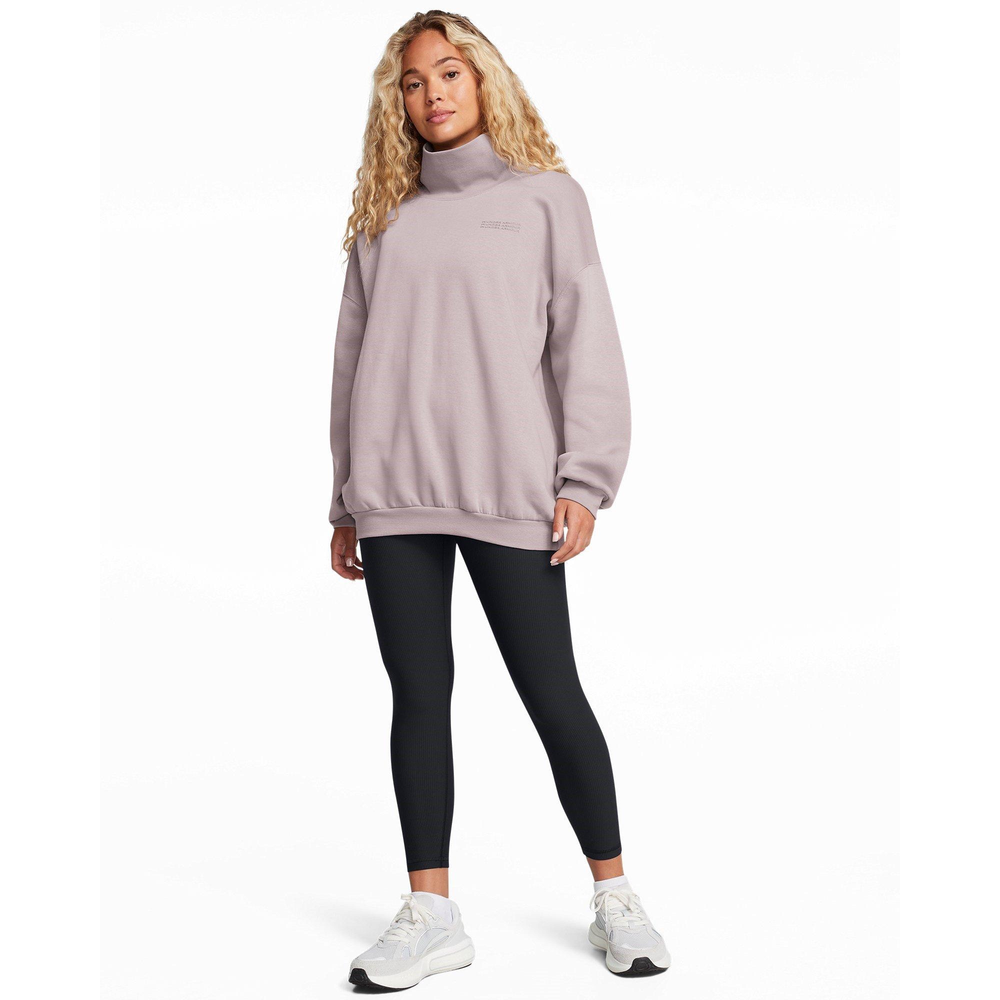Grey - Under Armour - Mock Neck Sweatshirt - 6