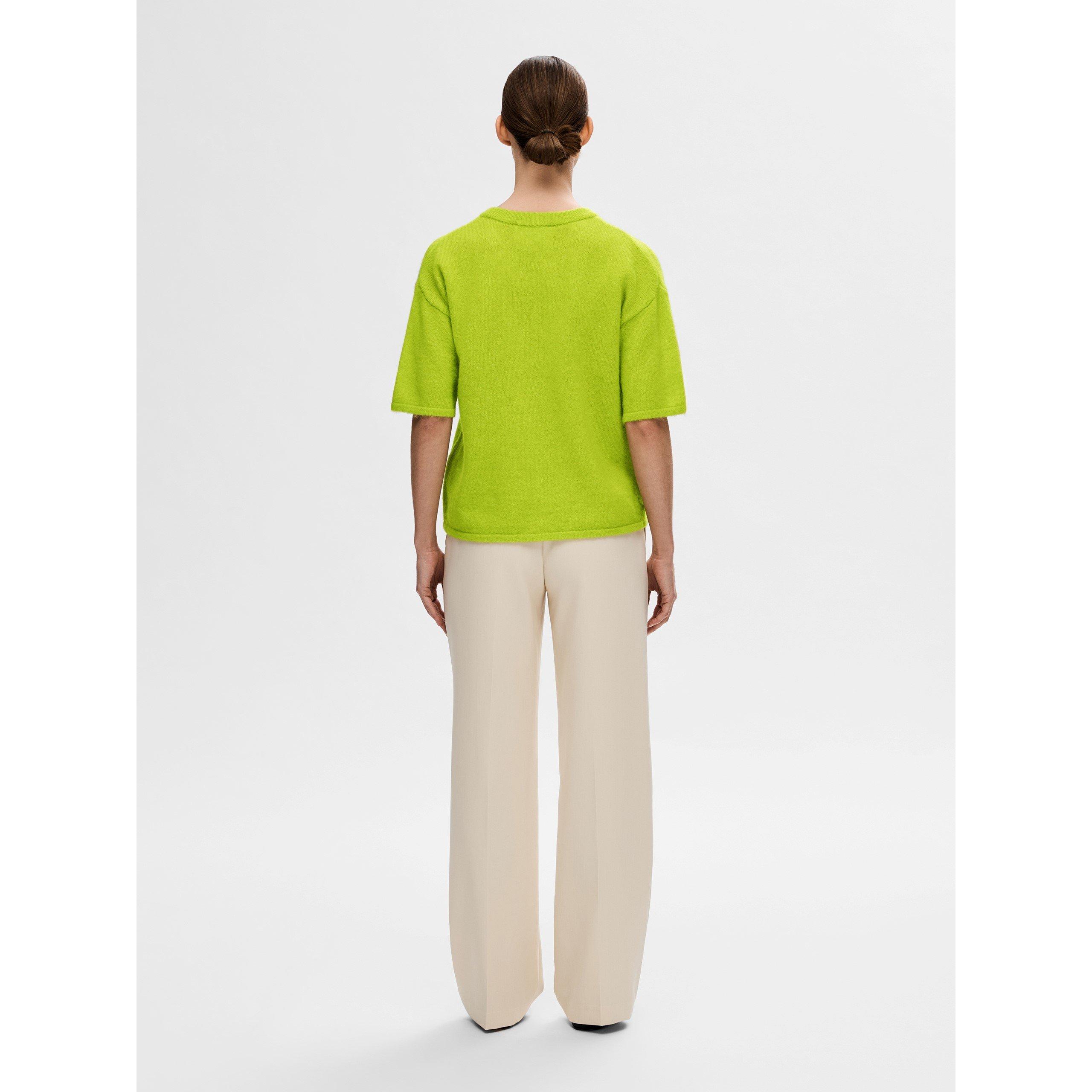 Verde Lima - Selected Femme - Women's Maline Knitted Top - 3