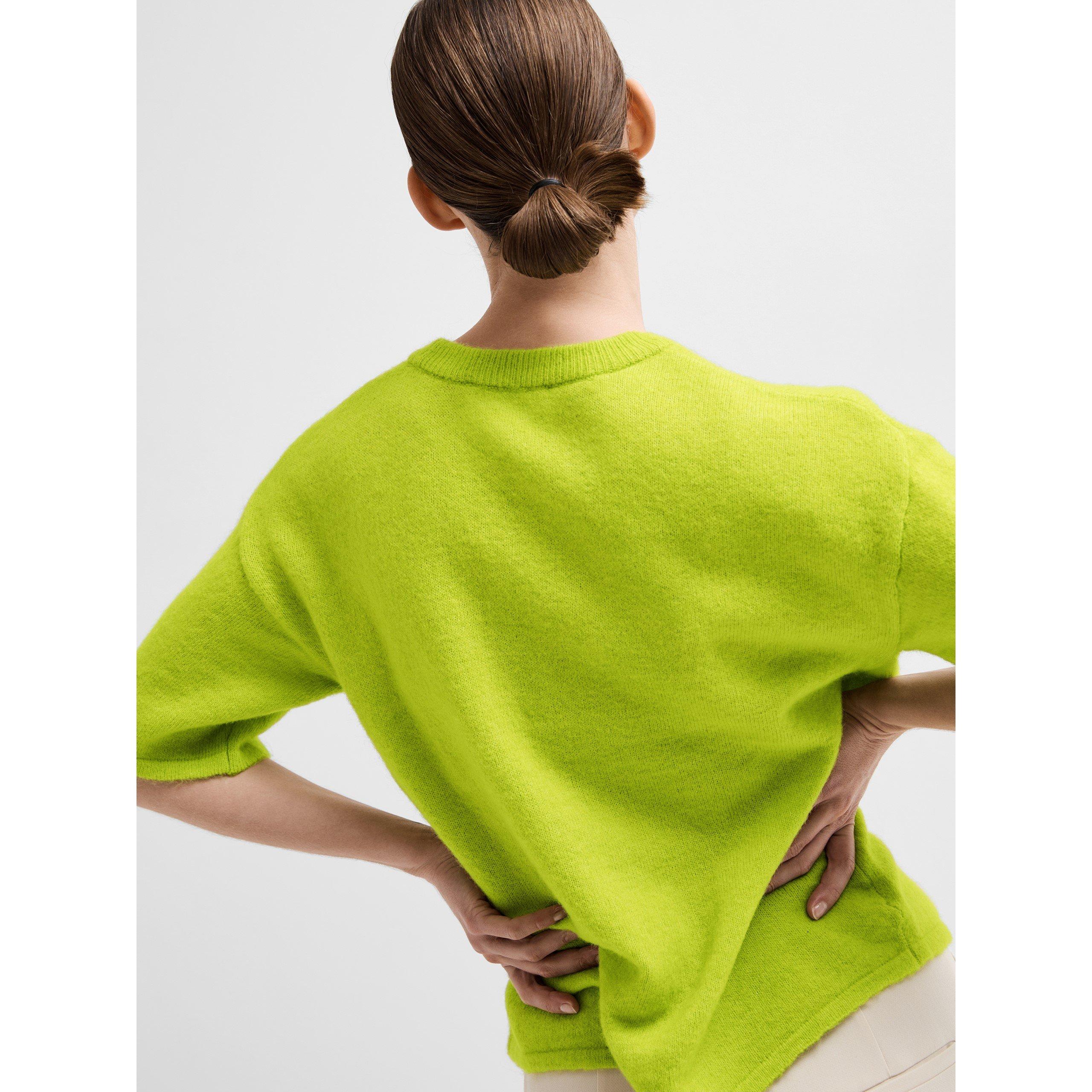 Verde Lima - Selected Femme - Women's Maline Knitted Top - 4