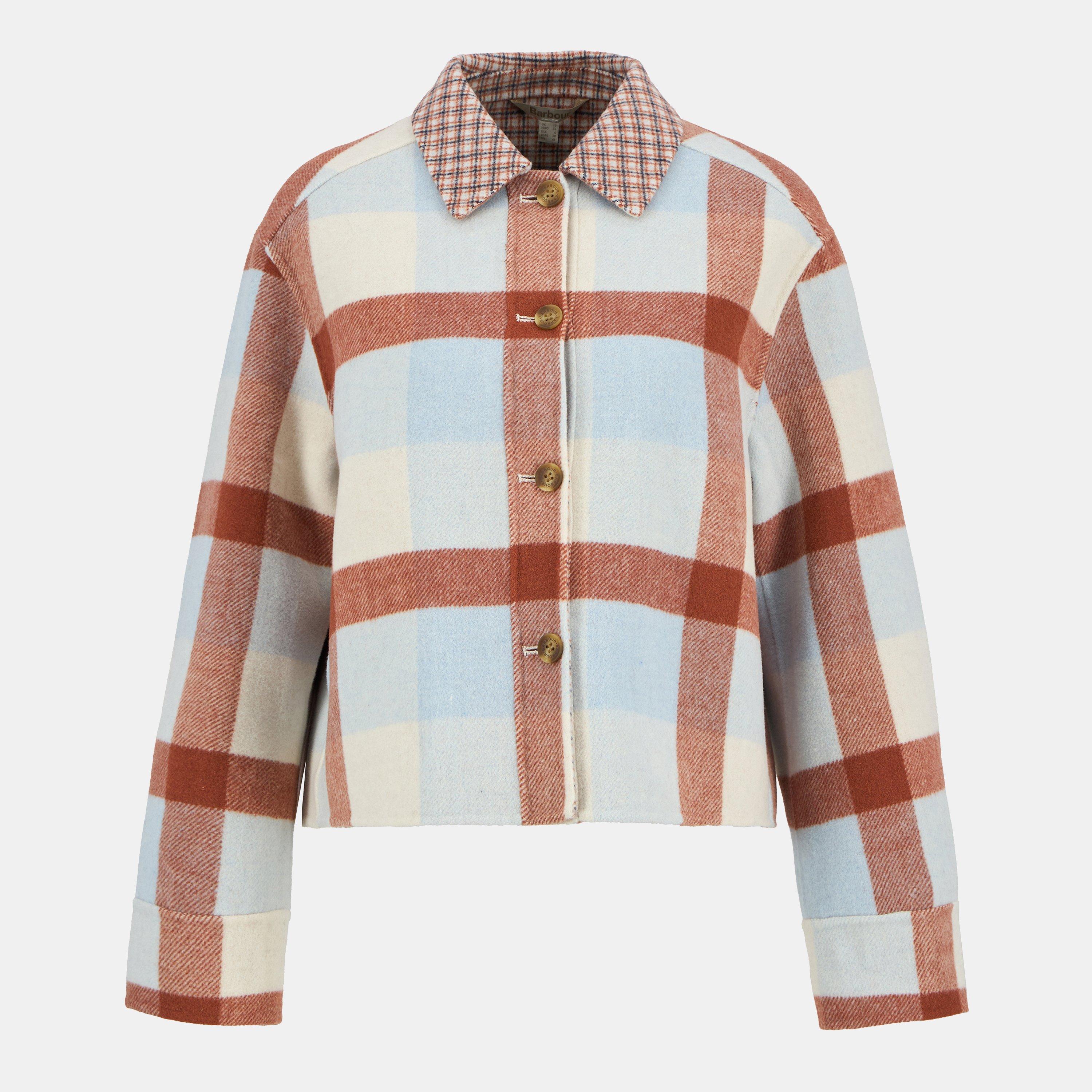 Barbour Women's Robyn Tartan Wool Blend Overshirt -  Check - 14 (L)