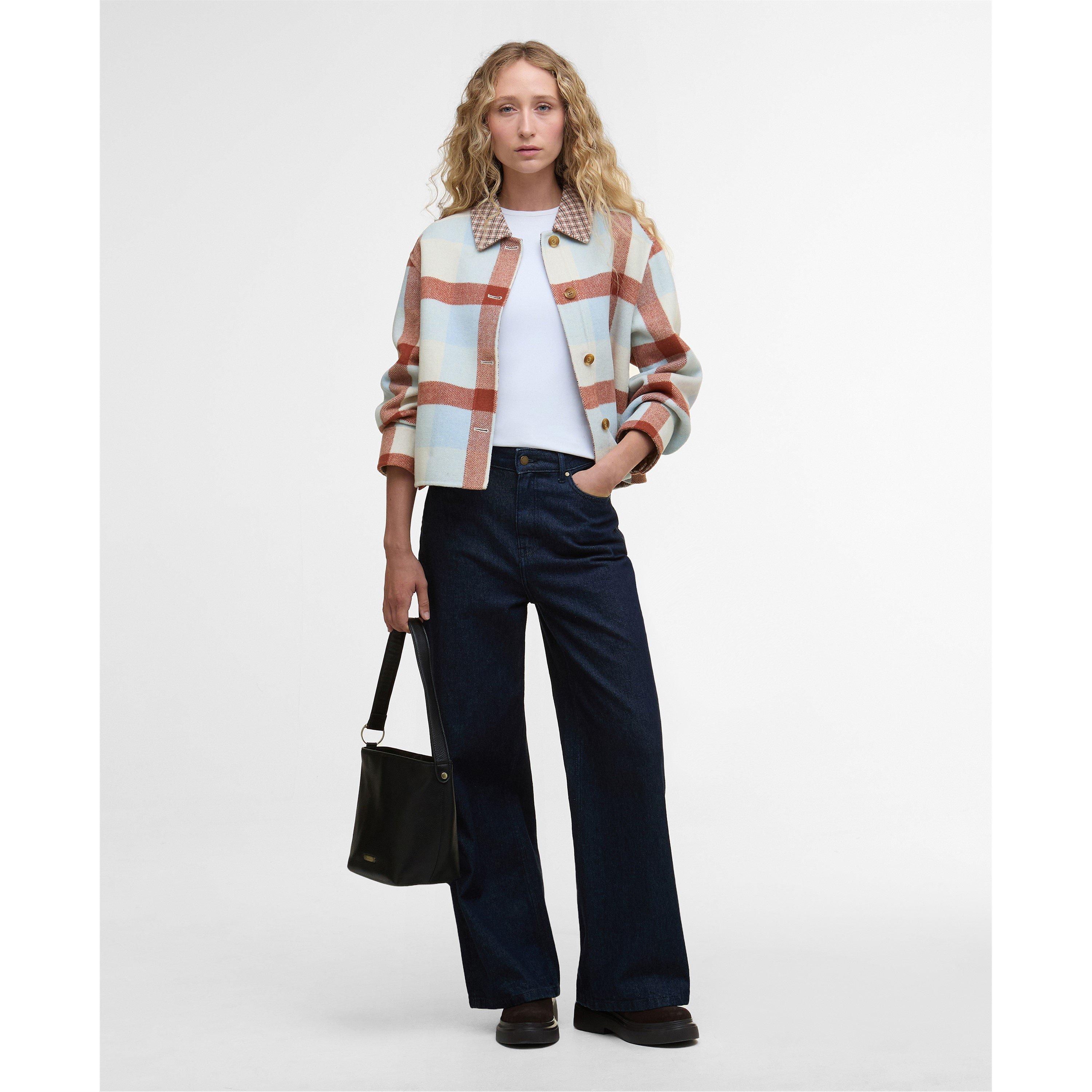 Multi Check - Barbour - Women's Robyn Tartan Wool Blend Overshirt - 7