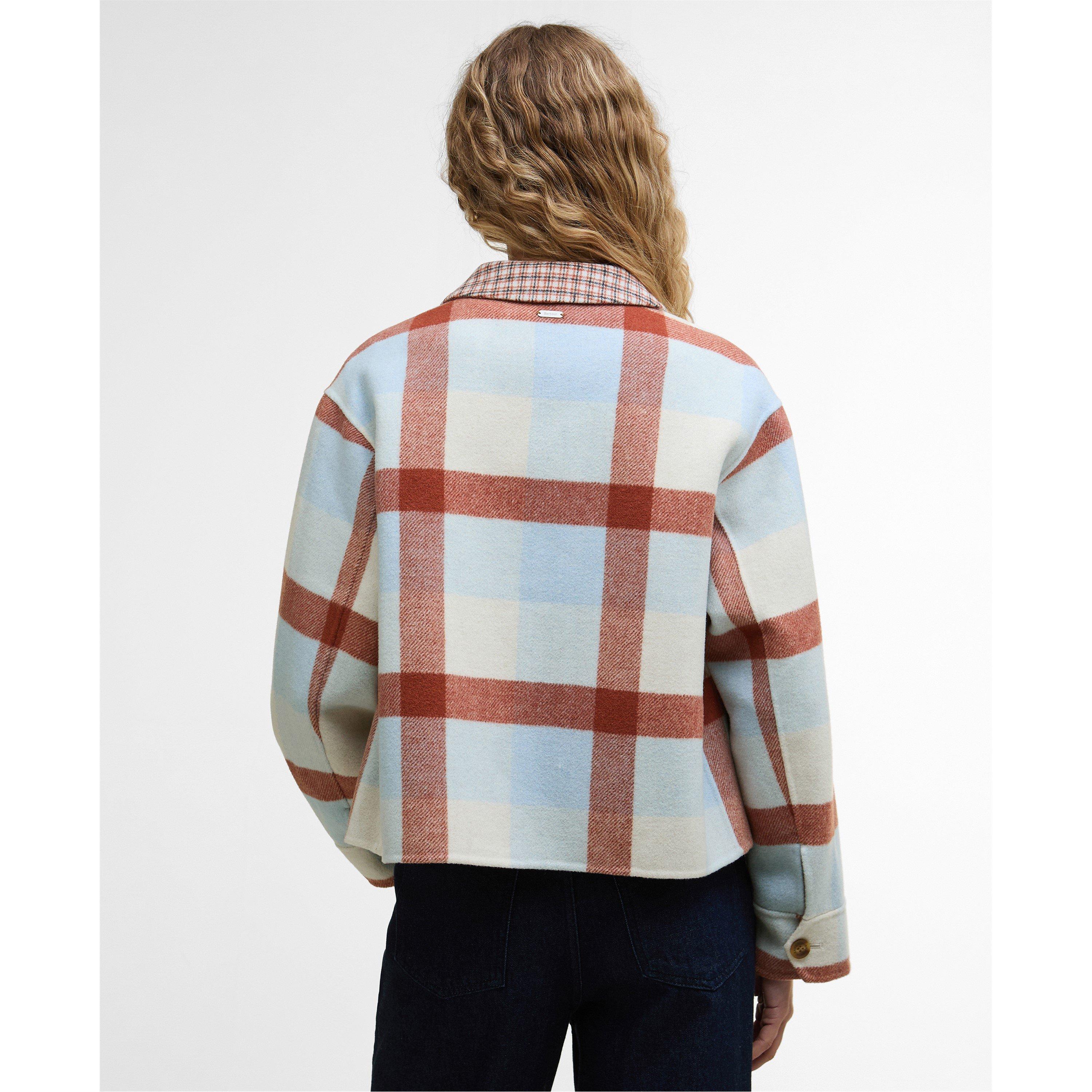 Multi Check - Barbour - Women's Robyn Tartan Wool Blend Overshirt - 3