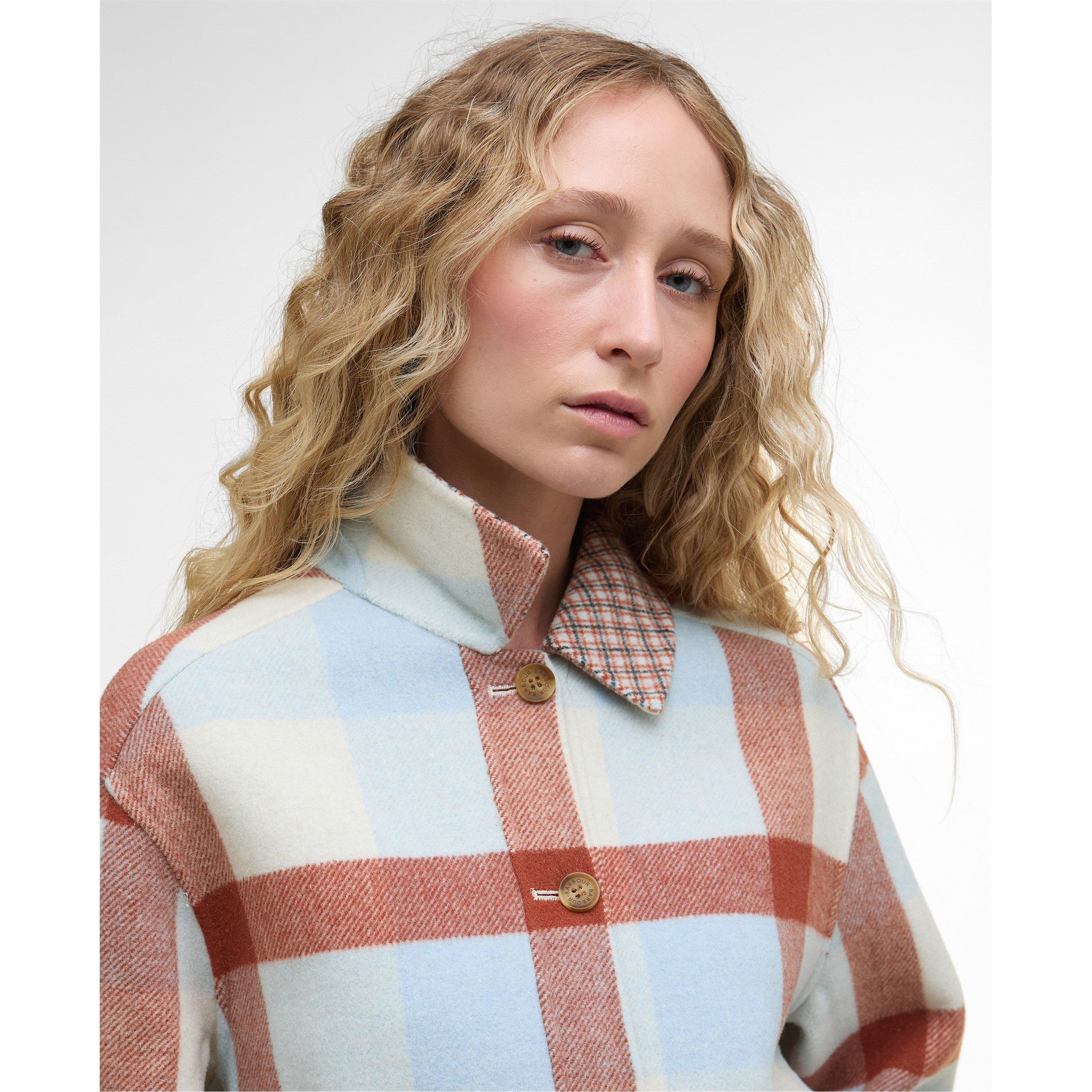 Multi Check - Barbour - Women's Robyn Tartan Wool Blend Overshirt - 4