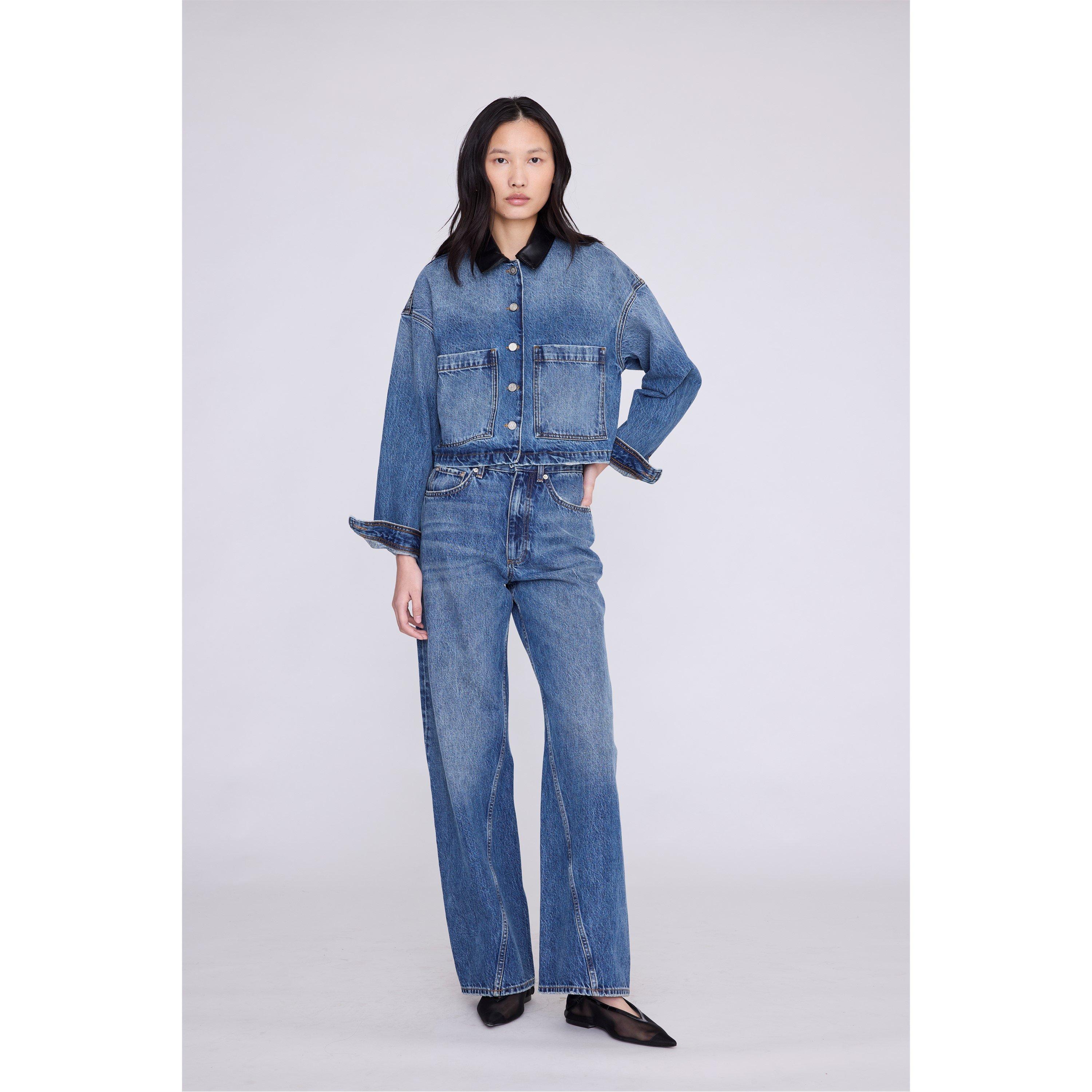 Blue - Anine Bing - Women's Yuma Denim Jacket - 1