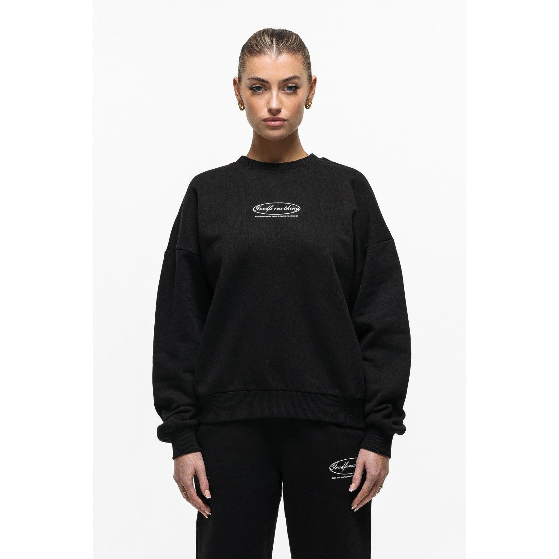 Black - Good For Nothing - Oval Sweatshirt Black - 1
