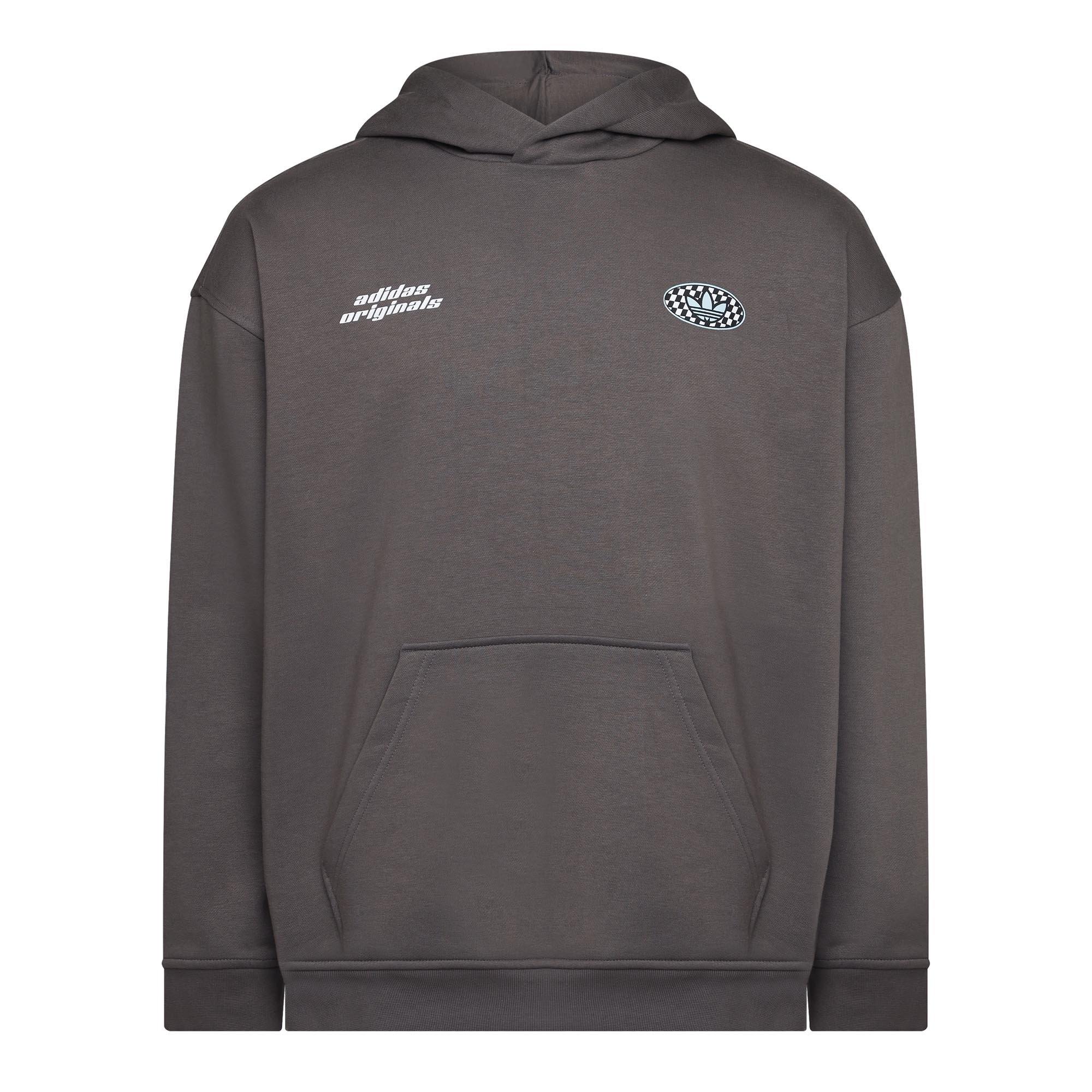 Charcoal - adidas Originals - Women's Overhead Hoodie - 1