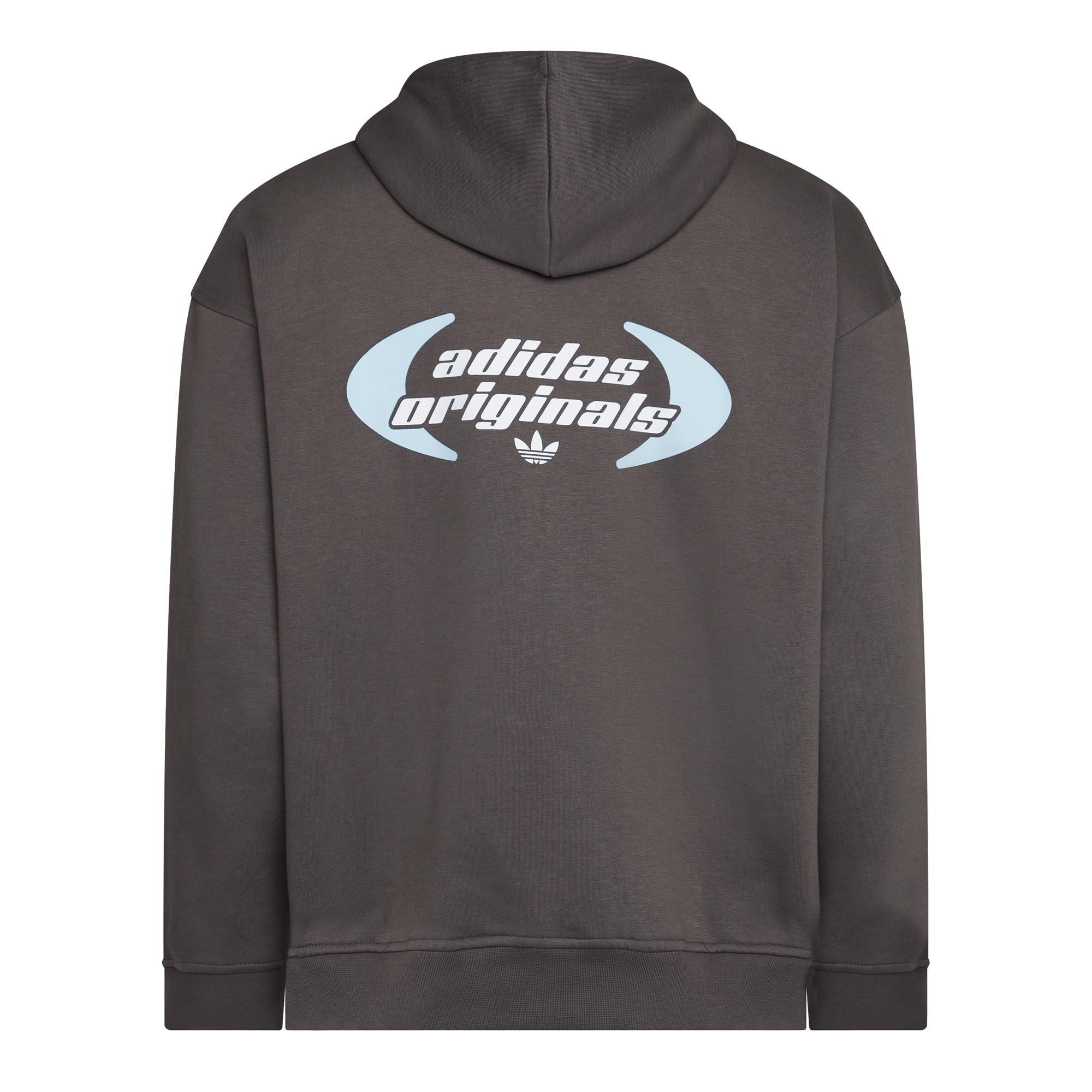 Charcoal - adidas Originals - Women's Overhead Hoodie - 2