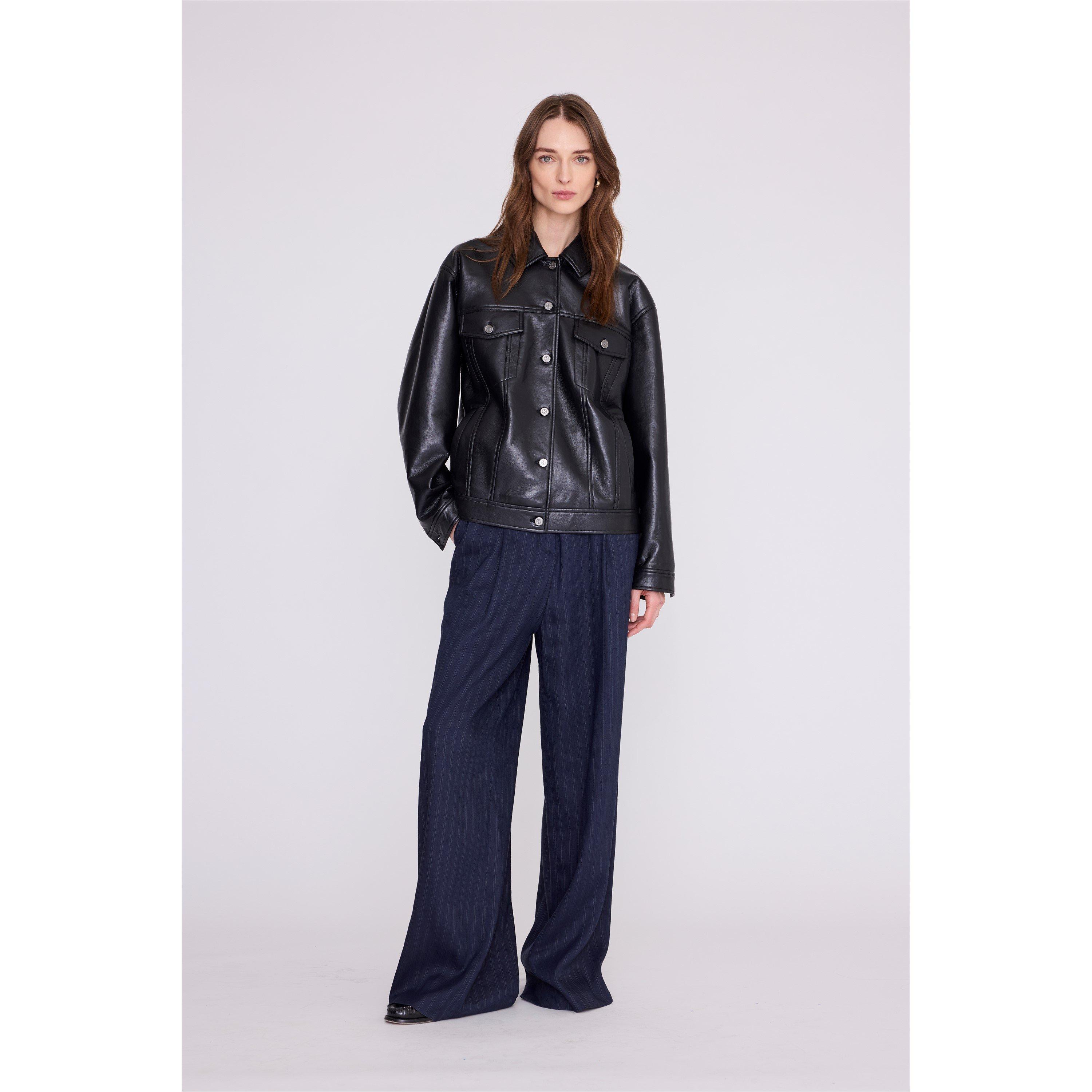 Black - Anine Bing - Women's Rory Denim Jacket - 2
