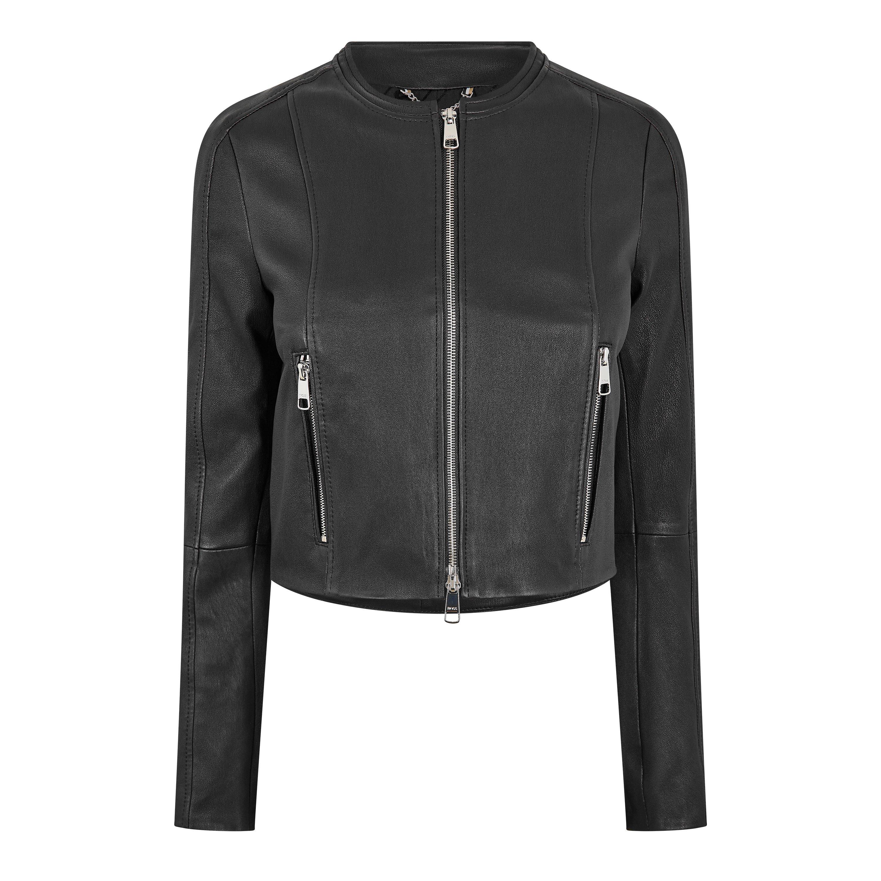 Black - Boss - Women's Sajosa 10 Leather Jacket - 1